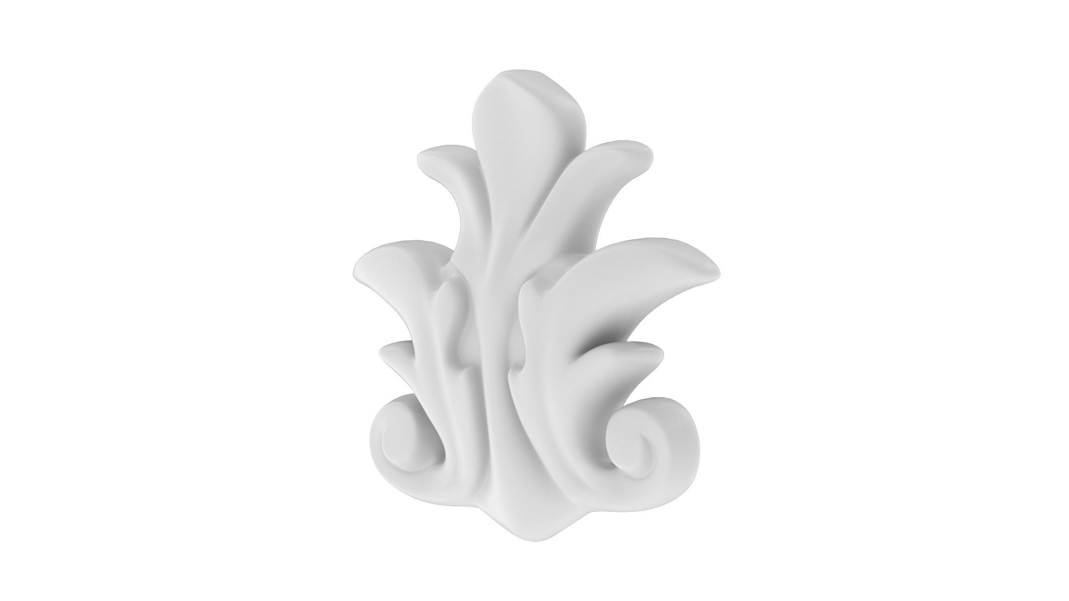 Cartouche Ornament 026  3D model_2