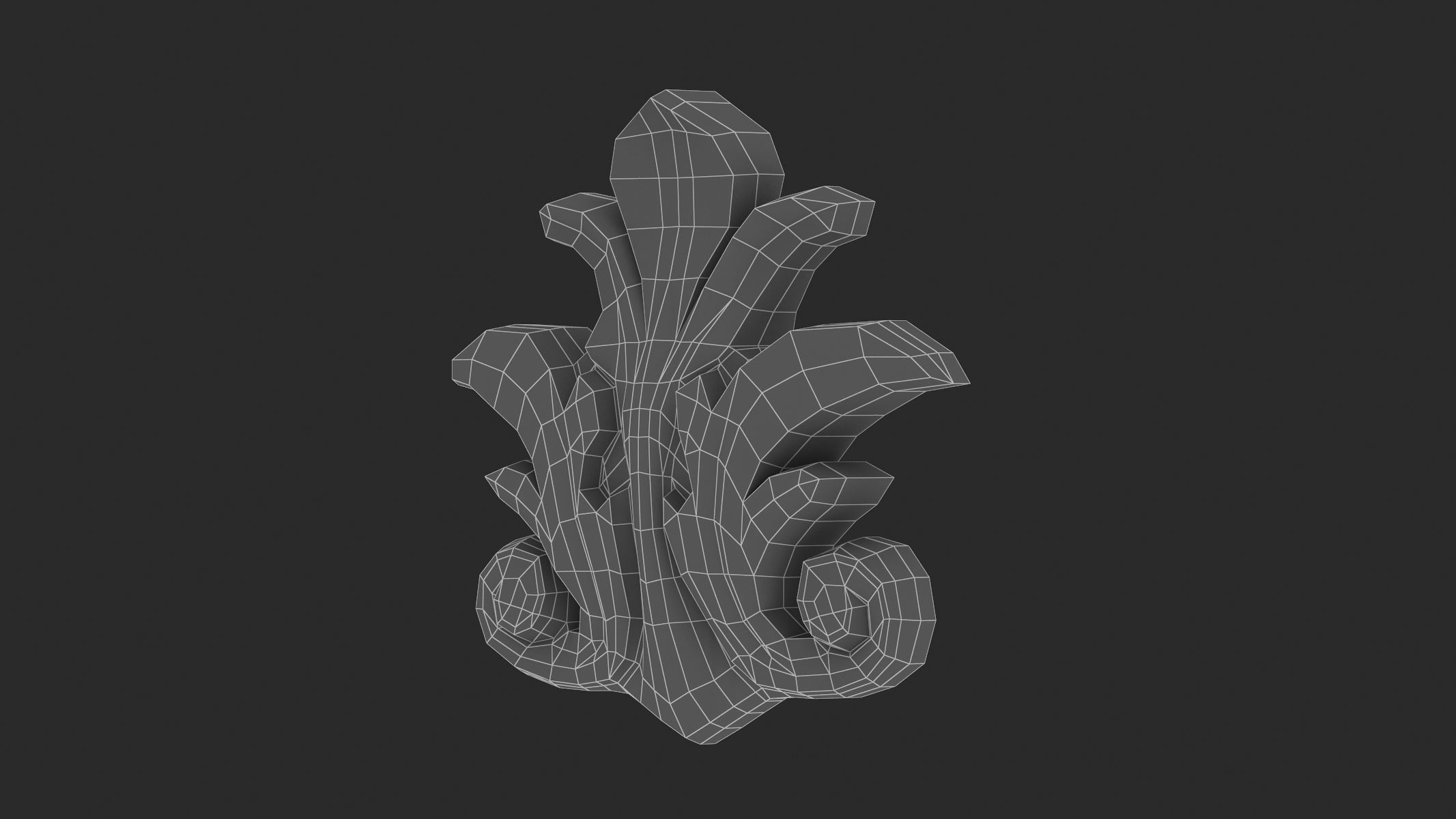 Cartouche Ornament 026  3D model_7