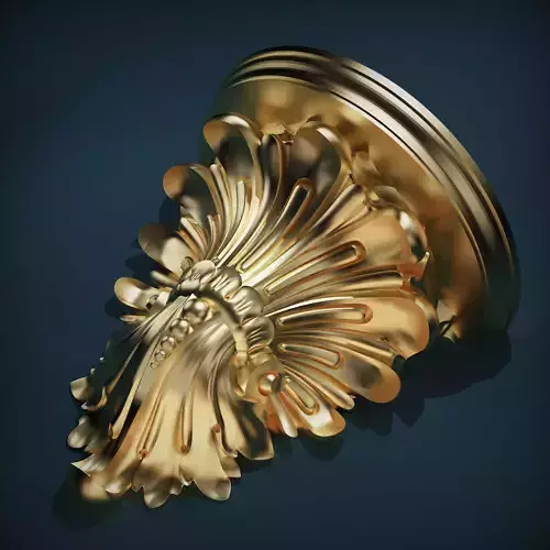 Carved Wall or Bracket Shelf