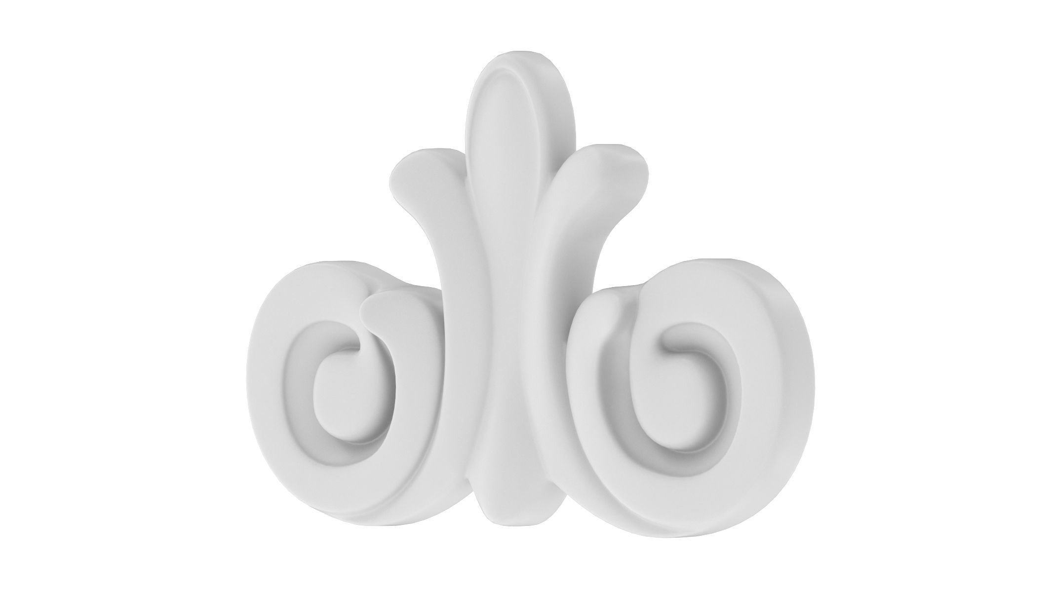 Cartouche Ornament 027 3D model_2