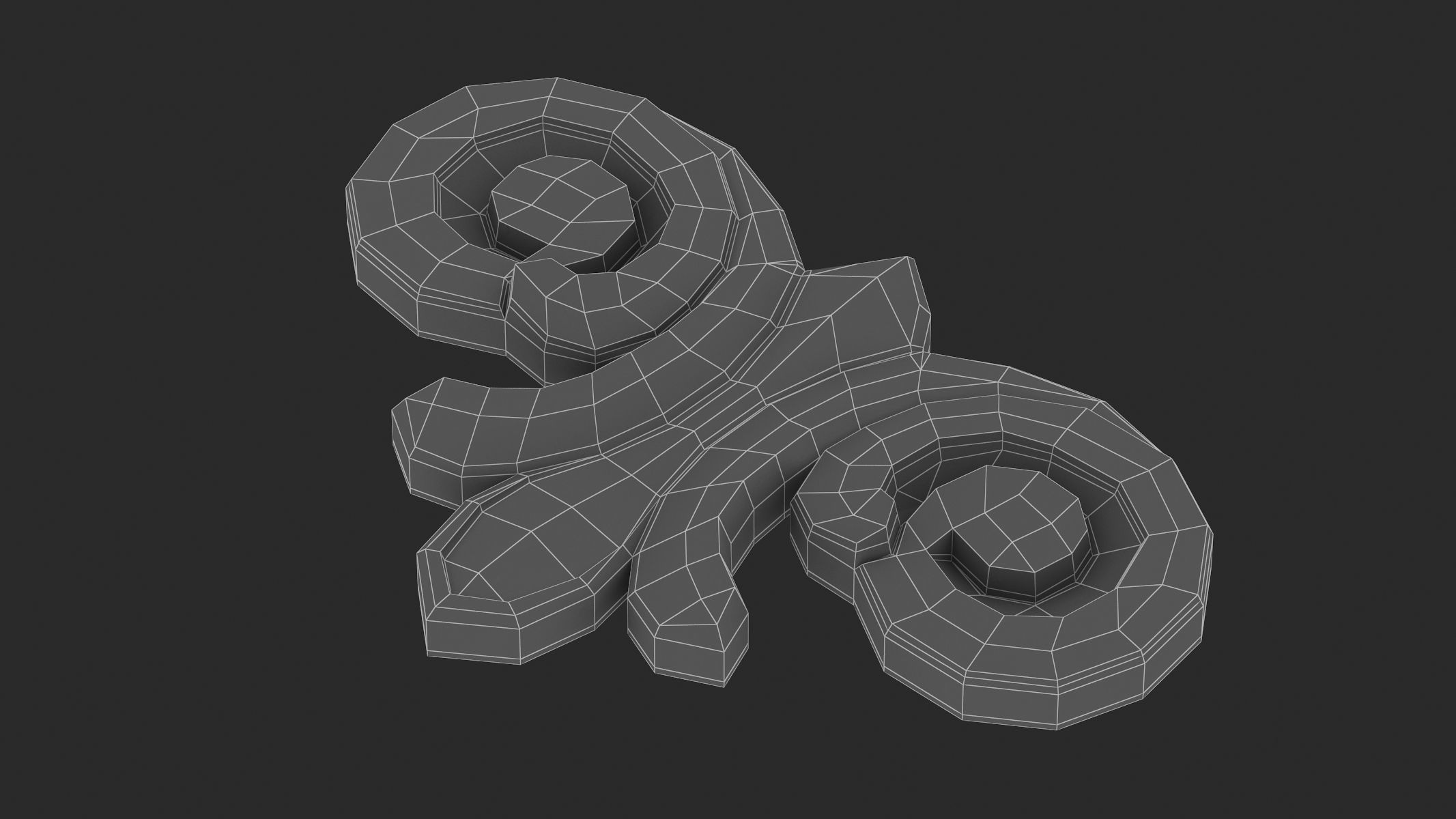 Cartouche Ornament 027 3D model_8