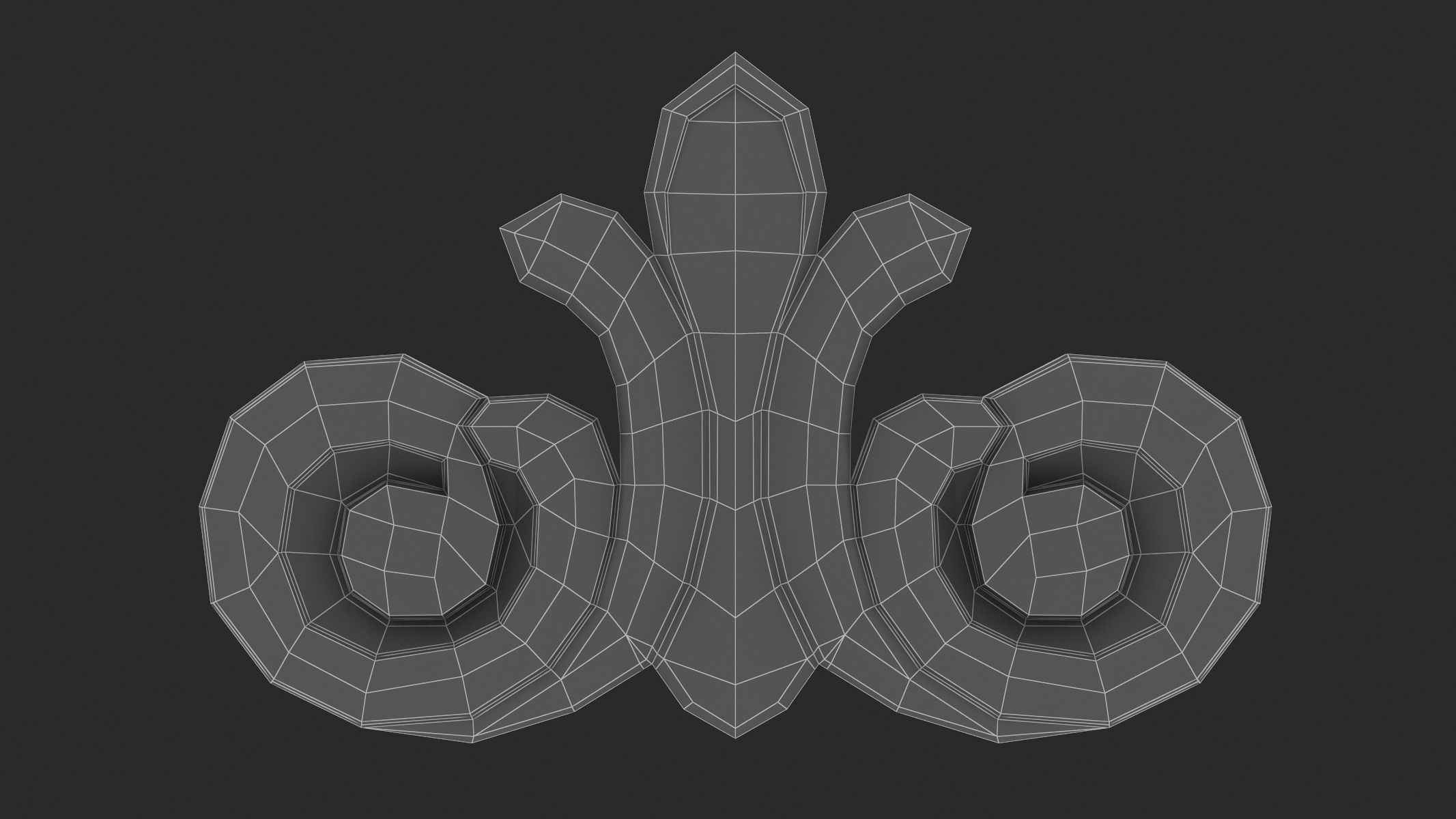 Cartouche Ornament 027 3D model_5