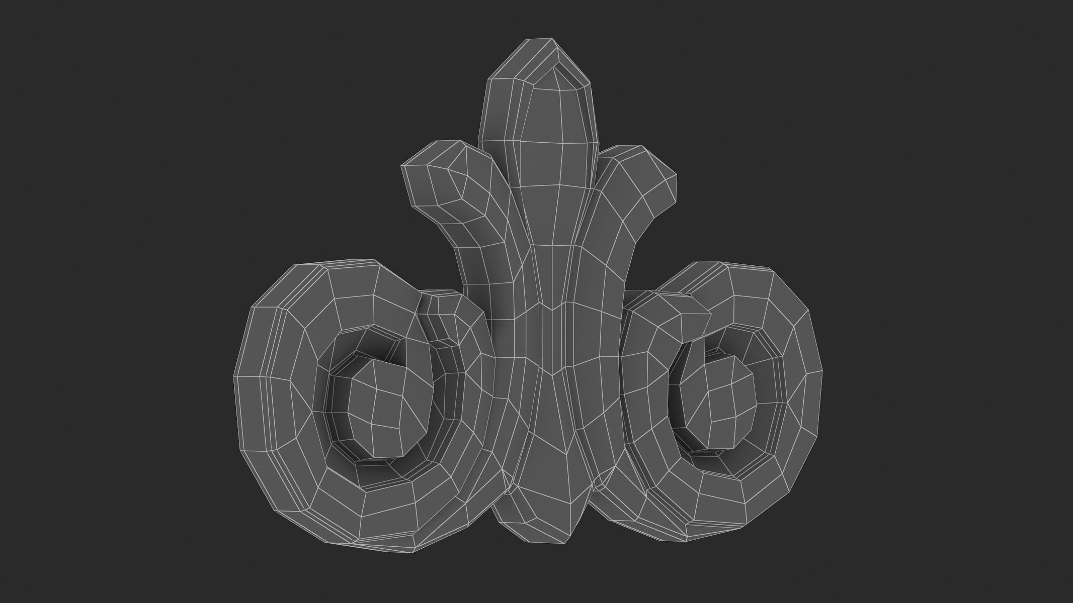 Cartouche Ornament 027 3D model_6