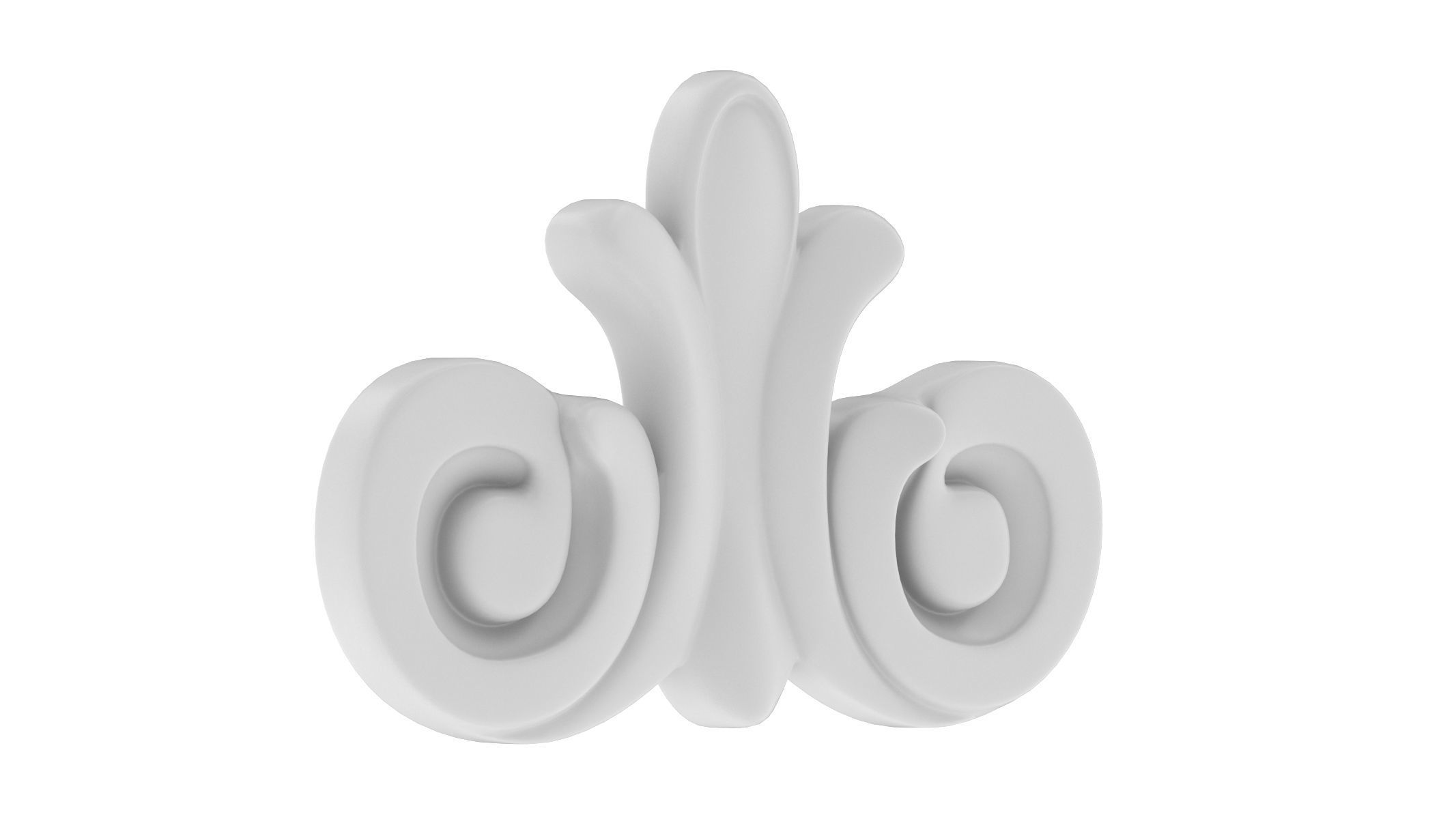Cartouche Ornament 027 3D model_1