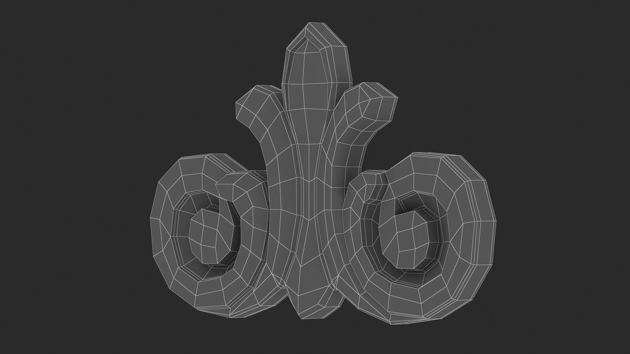 Cartouche Ornament 027 3D model_7