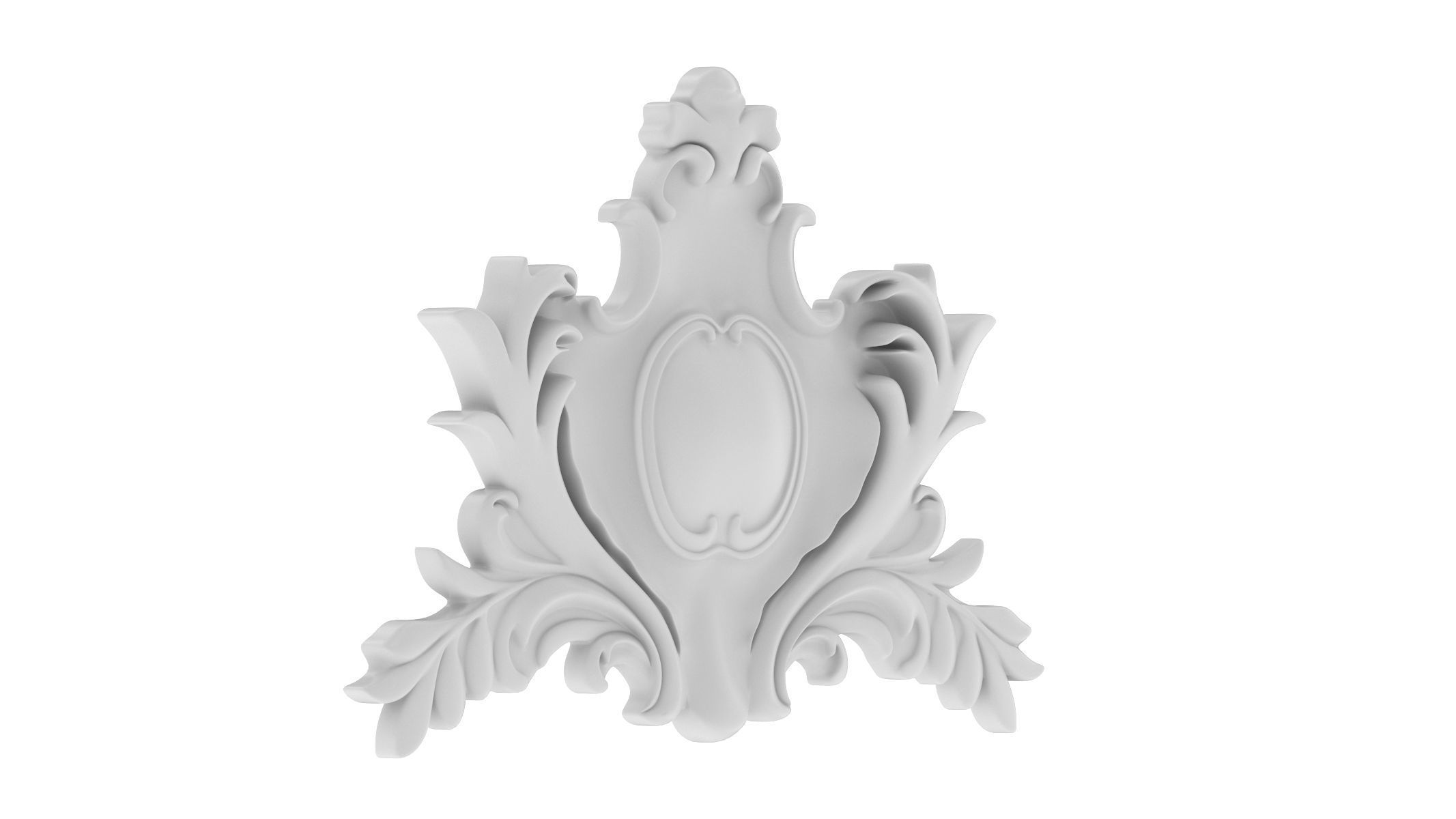 Cartouche Ornament 028 3D model_1