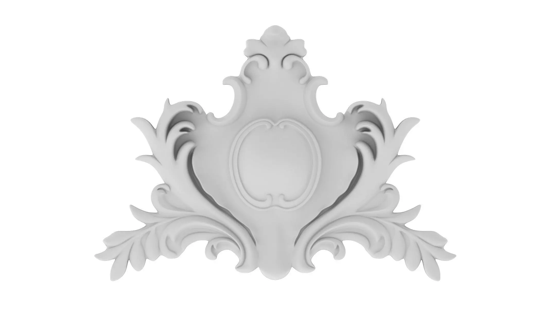 Cartouche Ornament 028 3D model_0