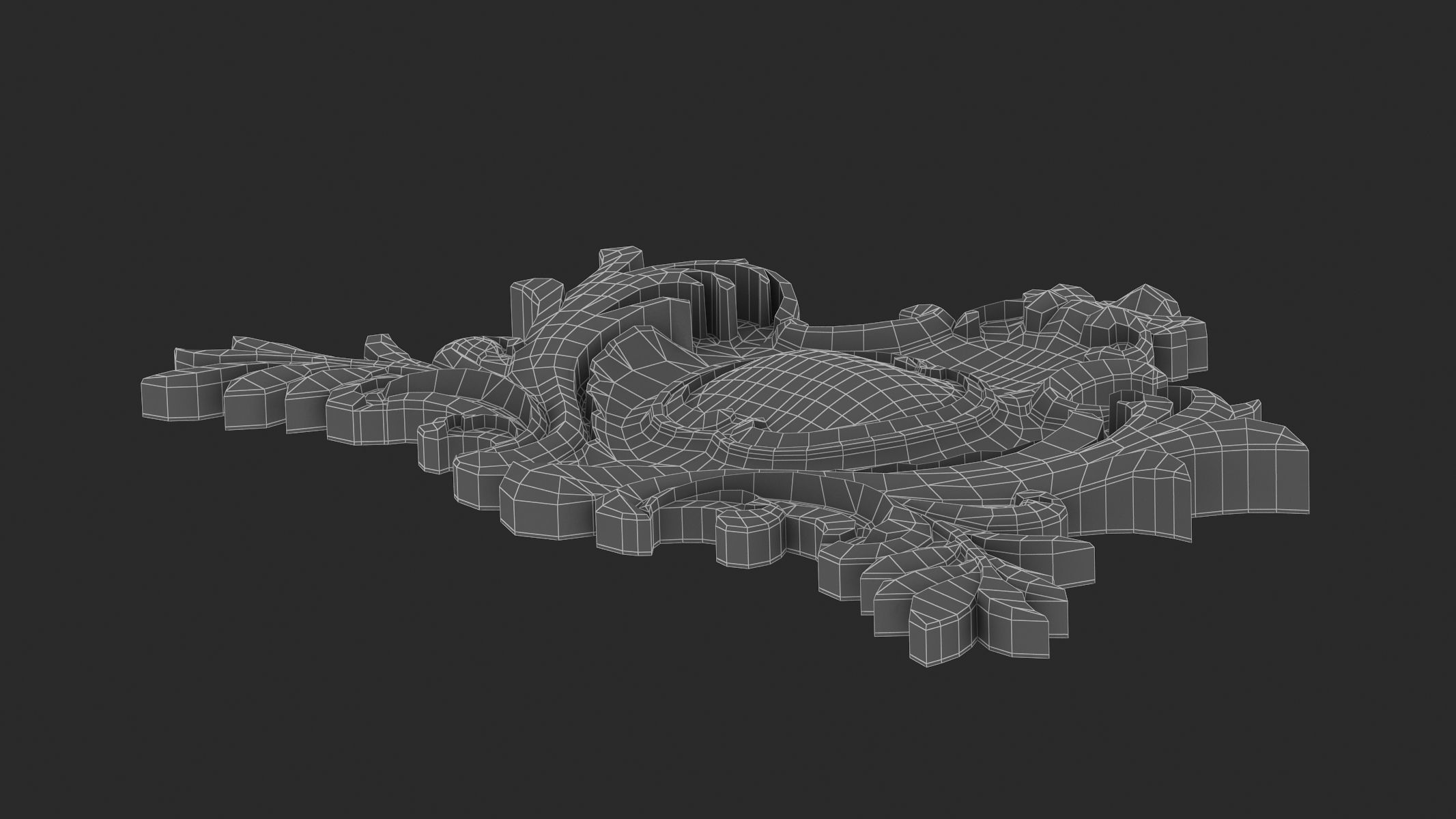 Cartouche Ornament 028 3D model_9