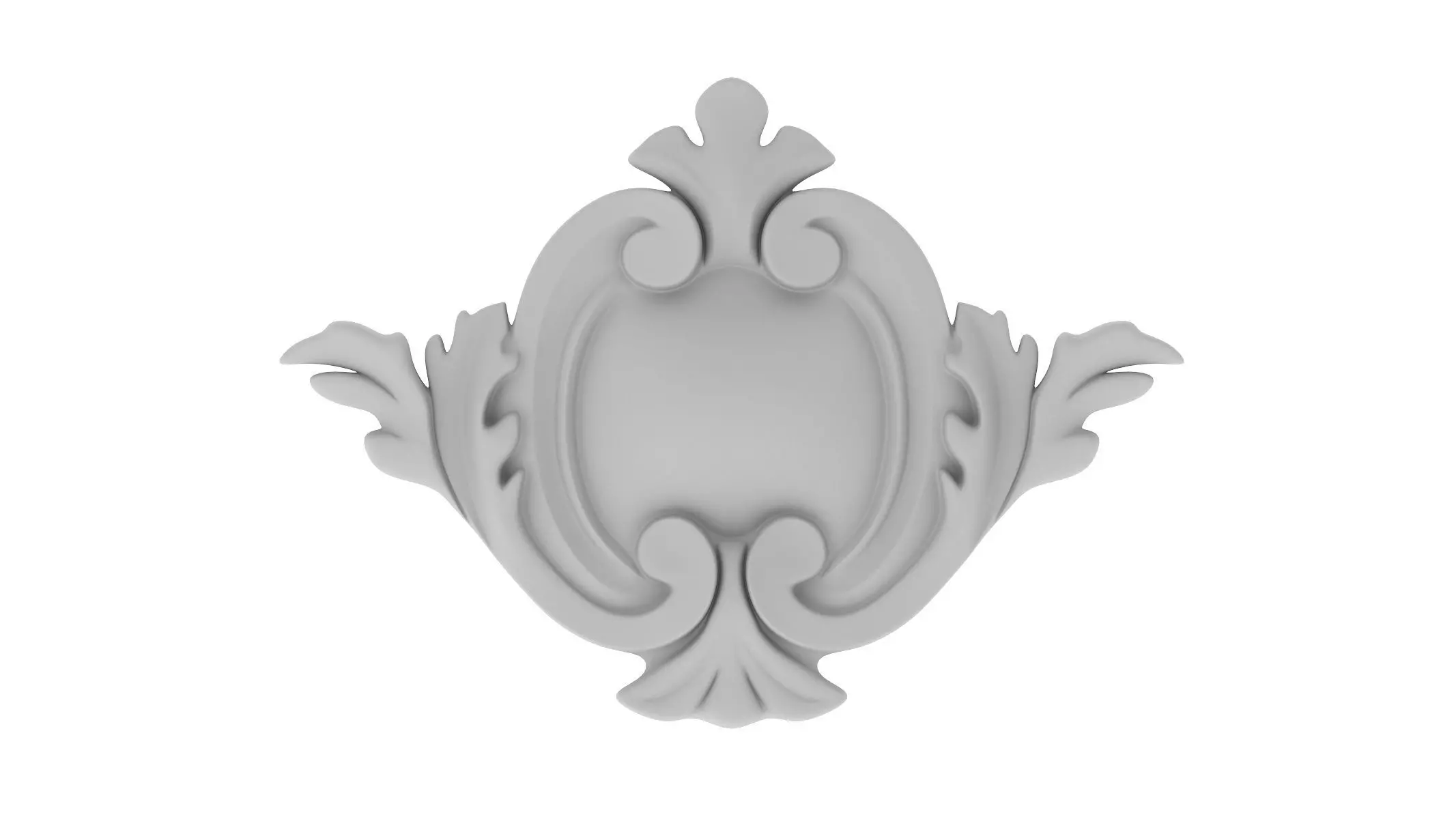 Cartouche Ornament 029 3D model_0