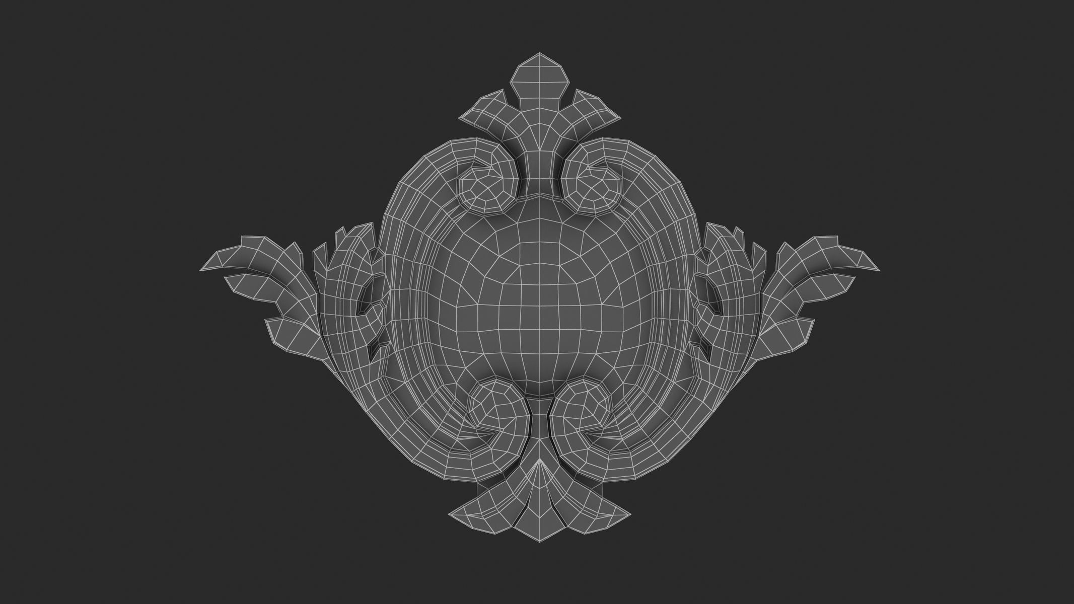 Cartouche Ornament 029 3D model_5