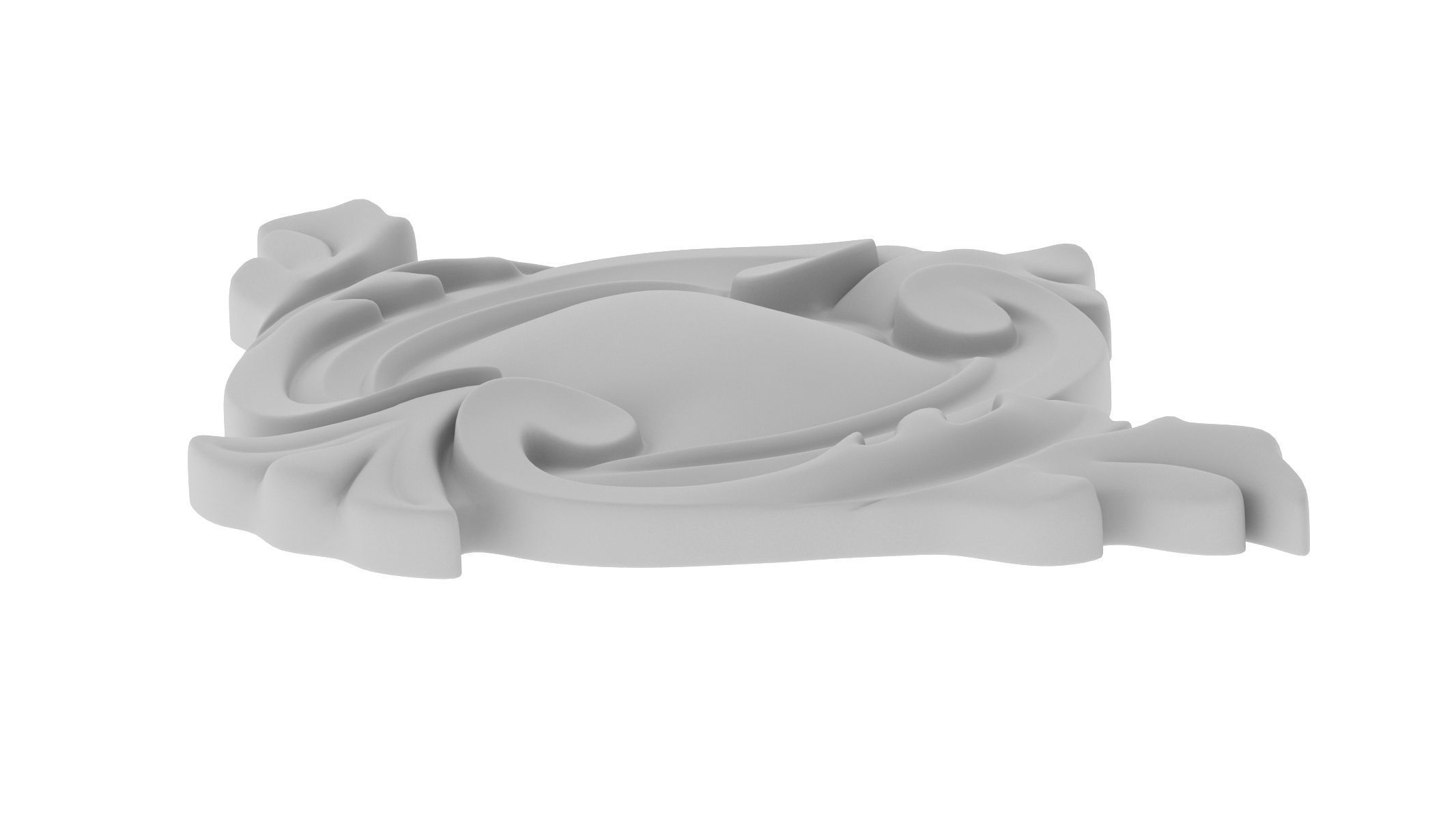 Cartouche Ornament 029 3D model_4