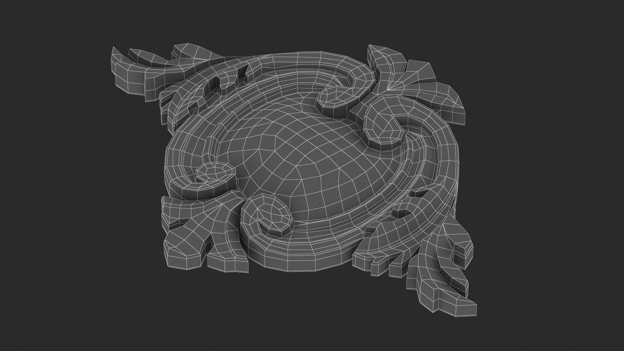 Cartouche Ornament 029 3D model_8