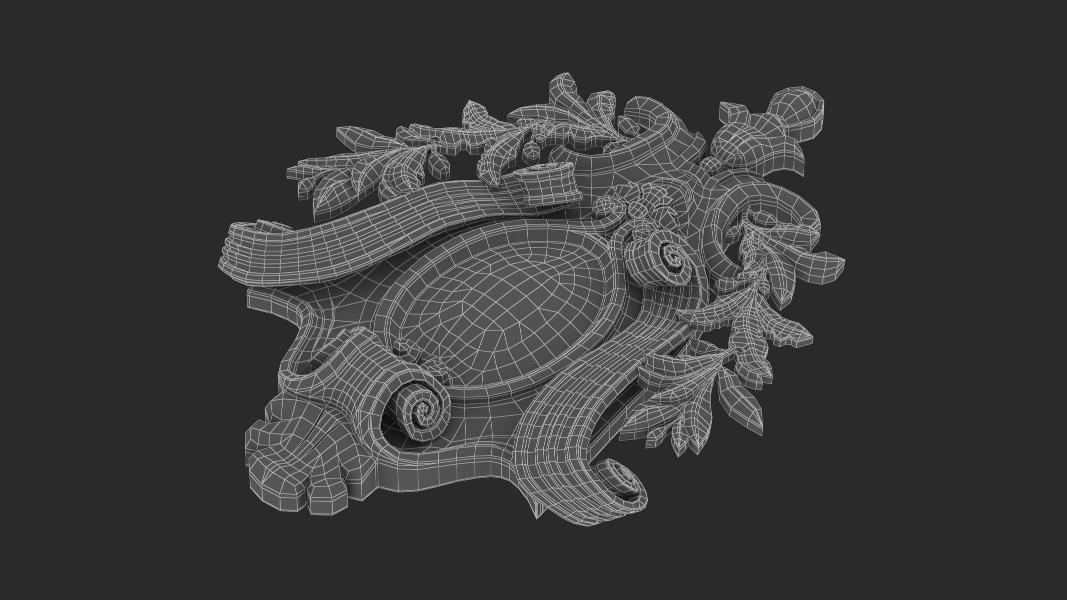 Cartouche Ornament 030 3D model_8