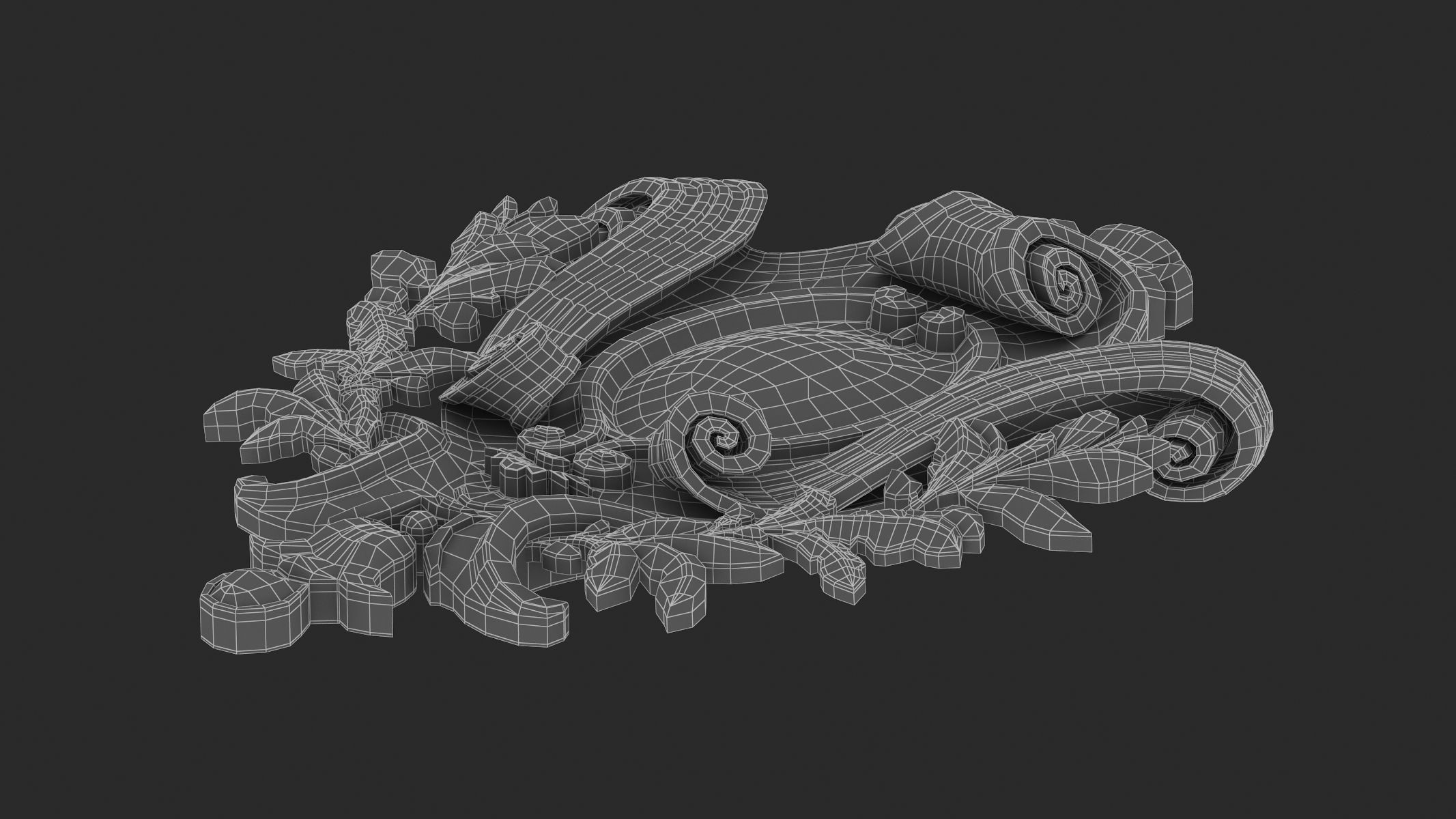 Cartouche Ornament 030 3D model_9