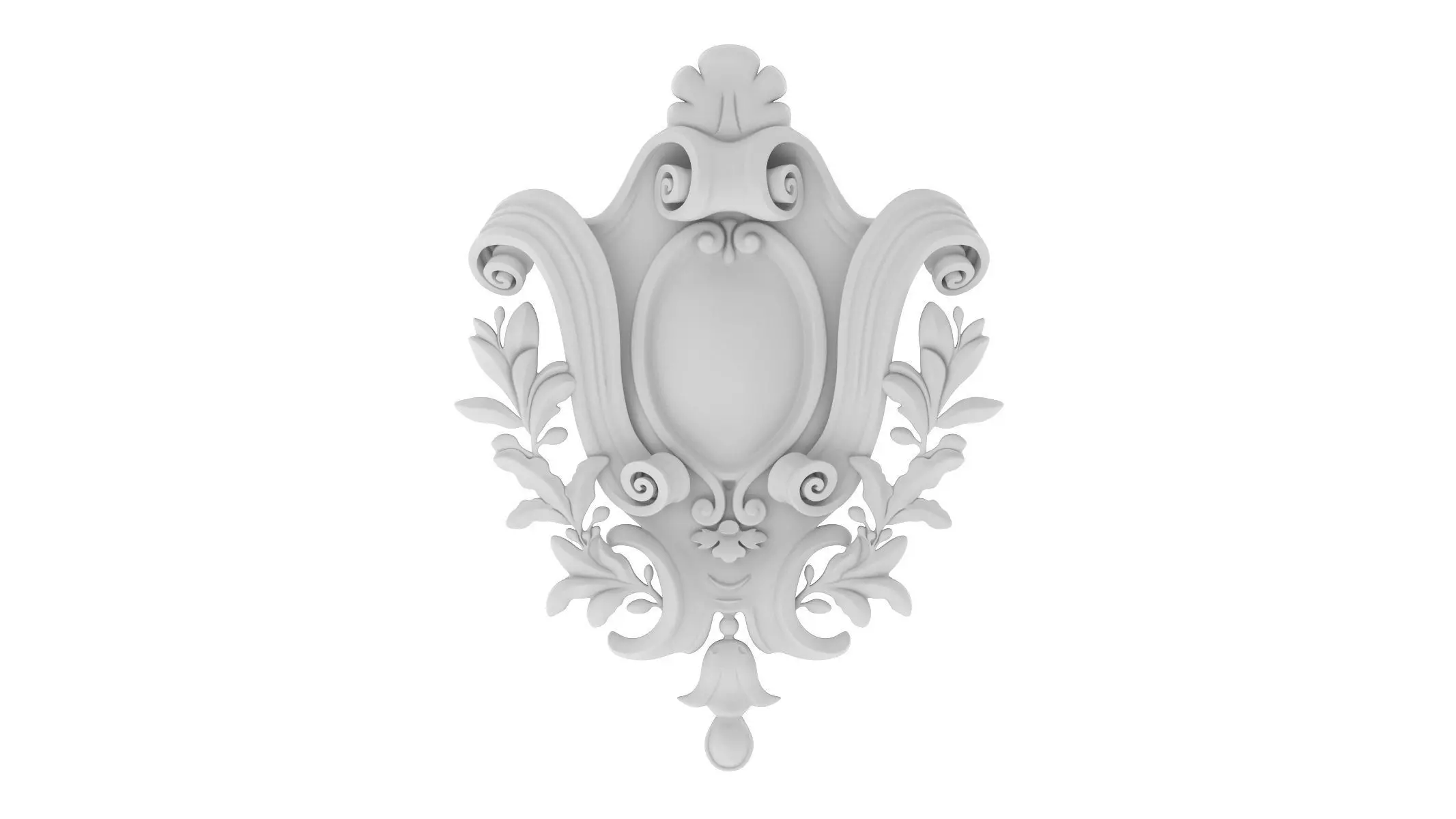 Cartouche Ornament 030 3D model_0