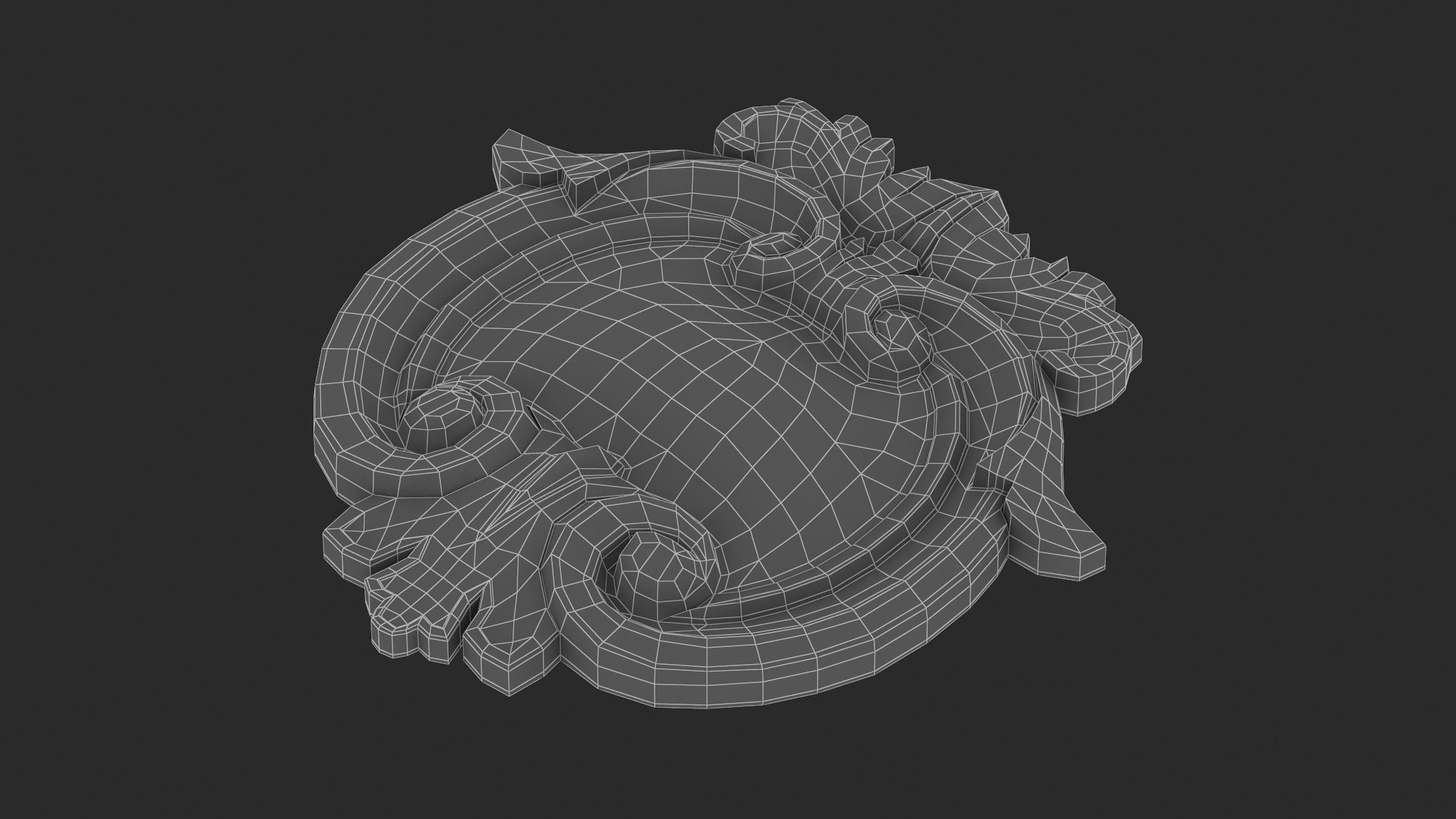 Cartouche Ornament 031 3D model_8