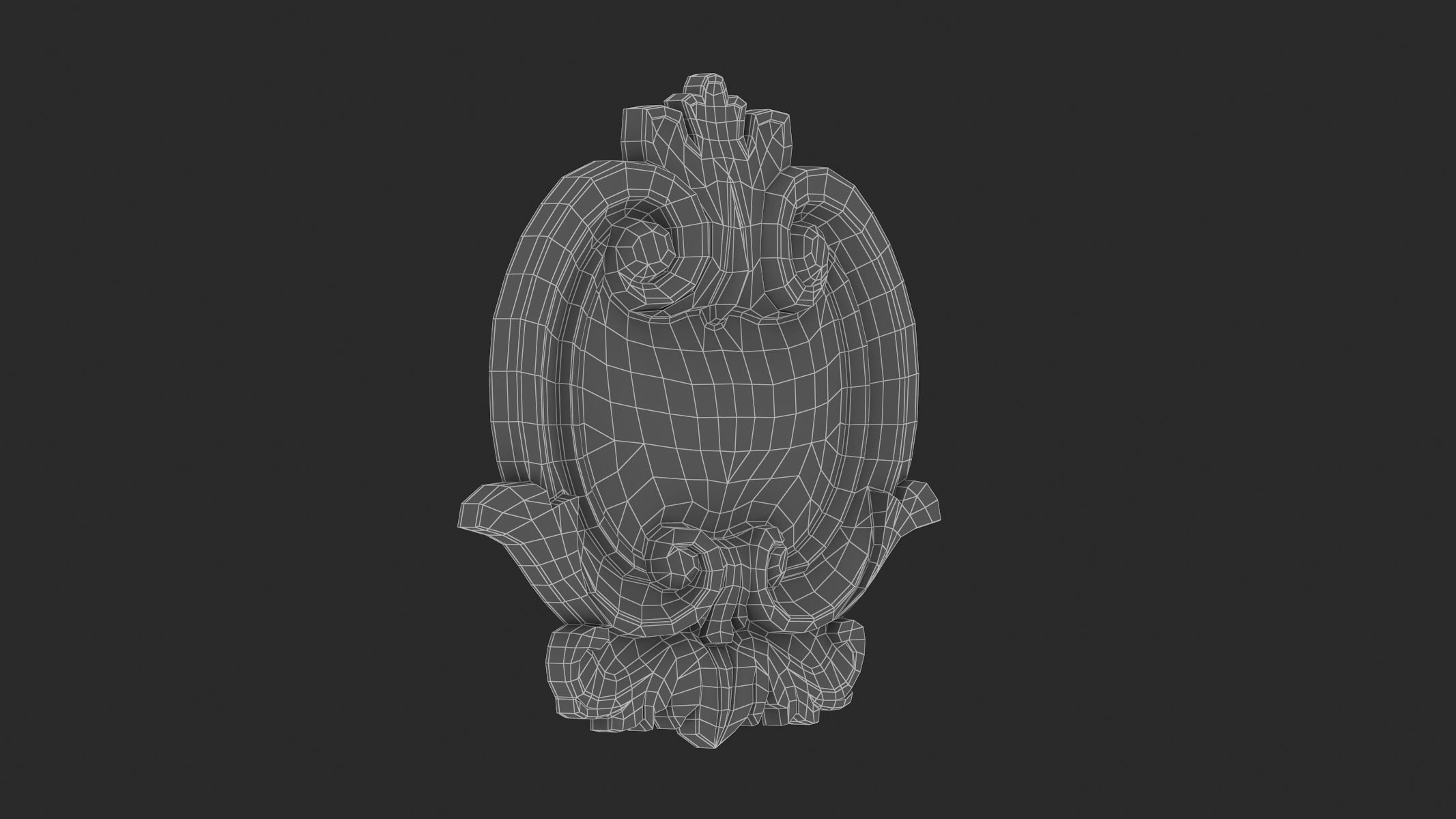 Cartouche Ornament 031 3D model_6