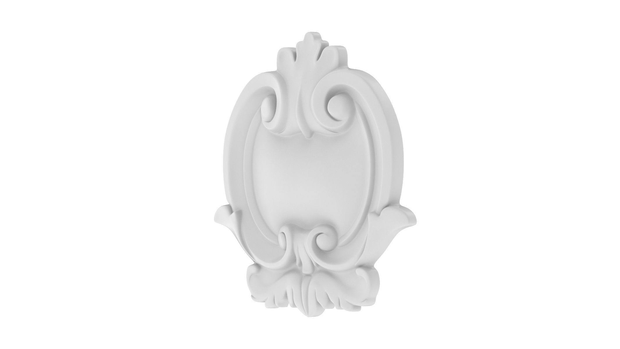 Cartouche Ornament 031 3D model_2