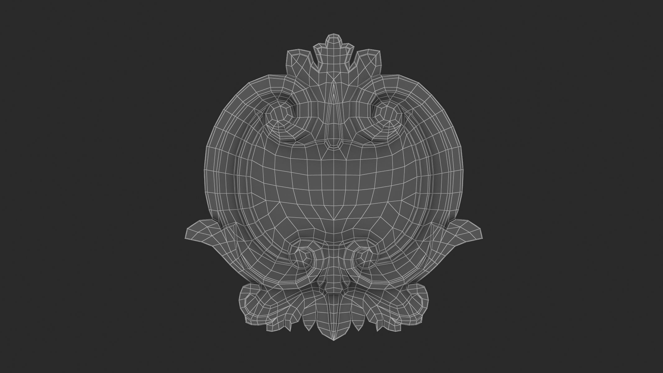 Cartouche Ornament 031 3D model_5