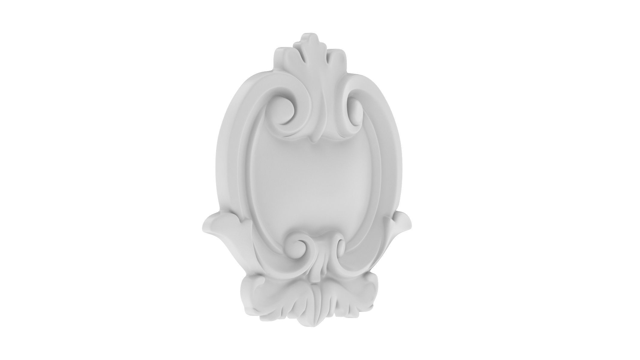 Cartouche Ornament 031 3D model_1