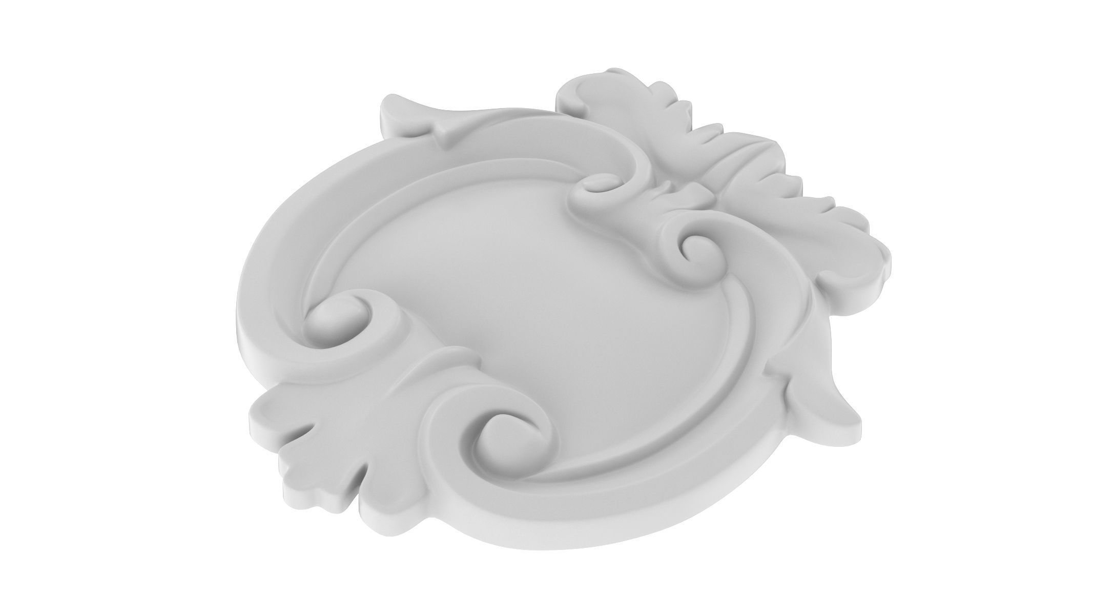 Cartouche Ornament 031 3D model_3