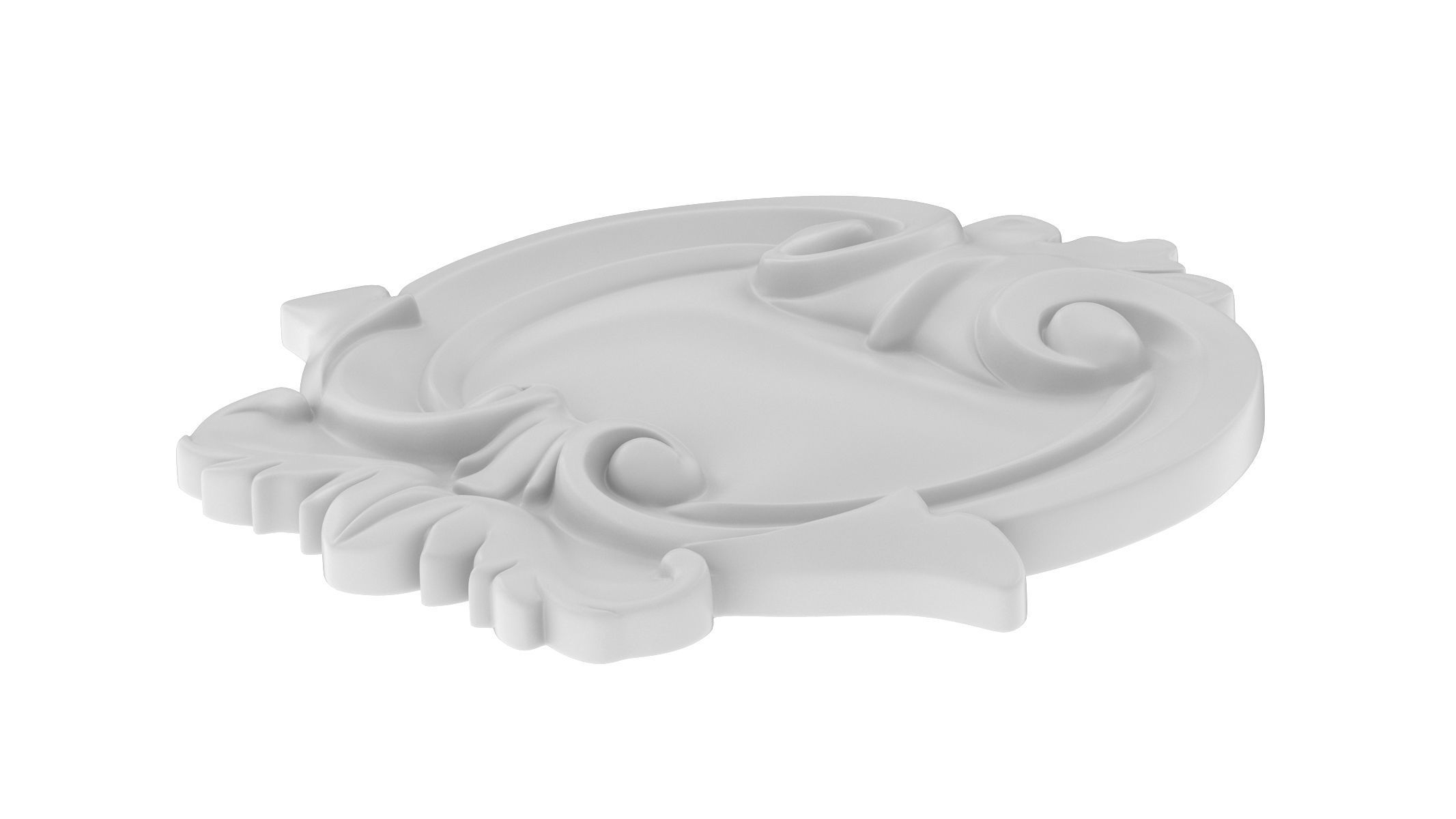 Cartouche Ornament 031 3D model_4