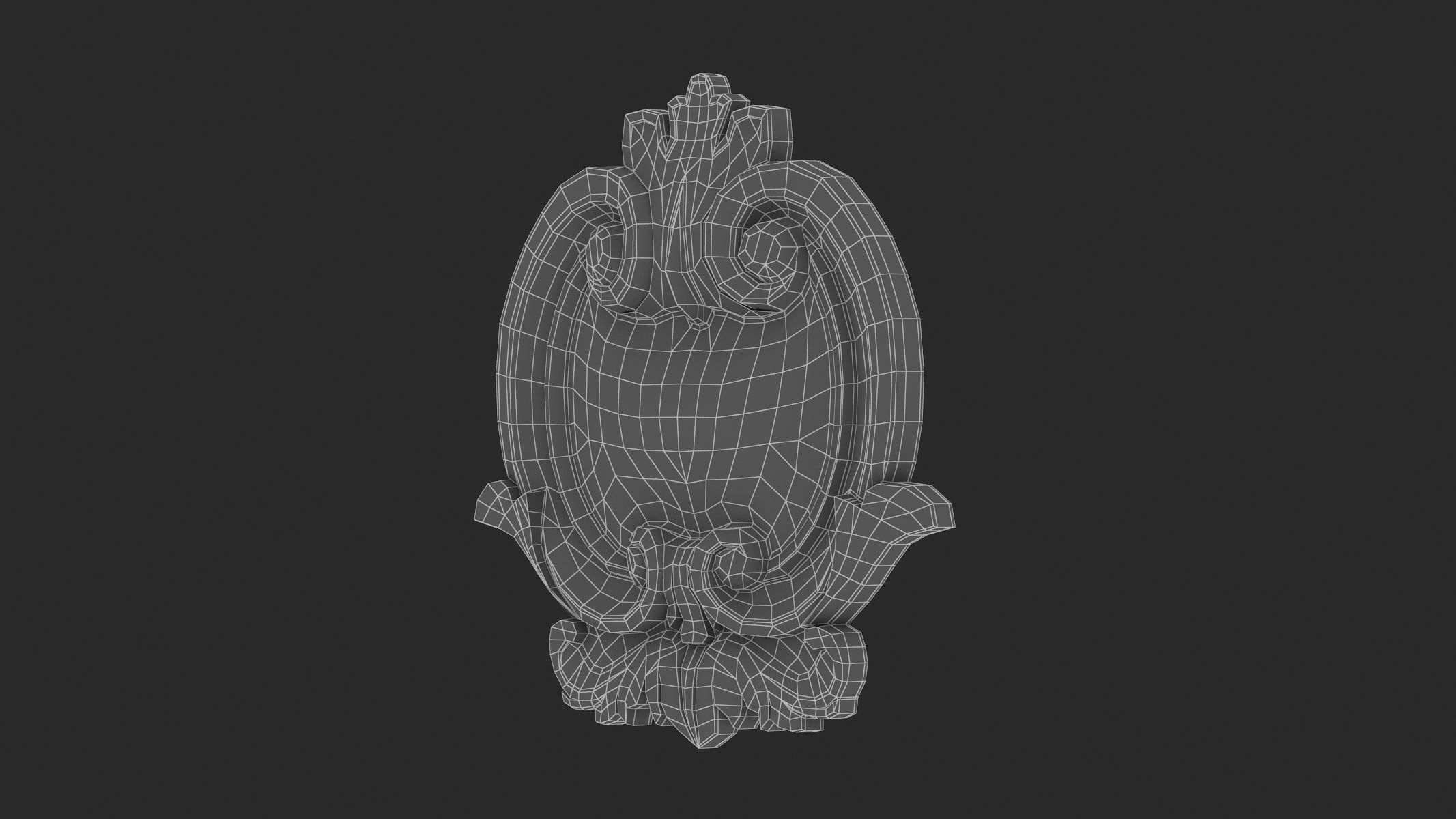 Cartouche Ornament 031 3D model_7