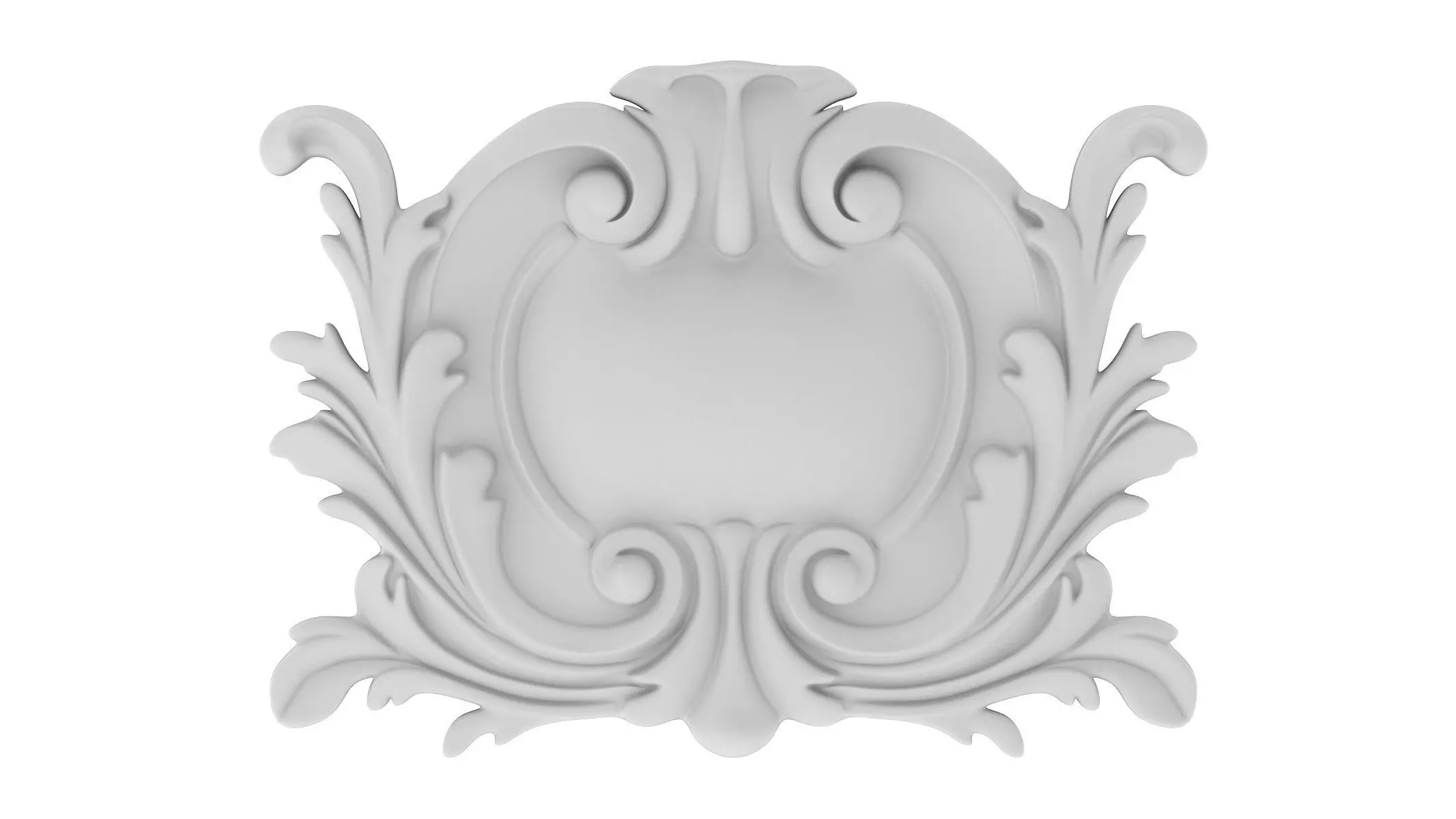Cartouche Ornament 032 3D model_0