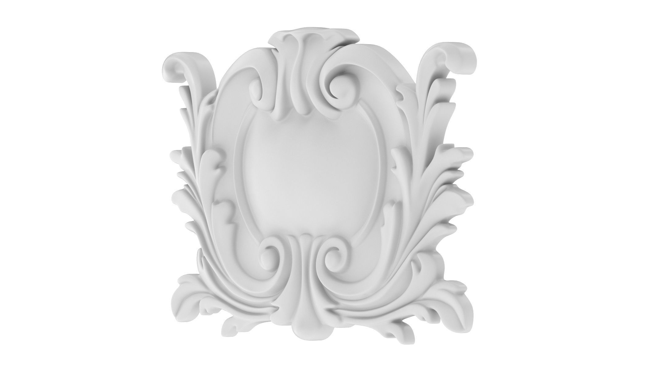 Cartouche Ornament 032 3D model_2