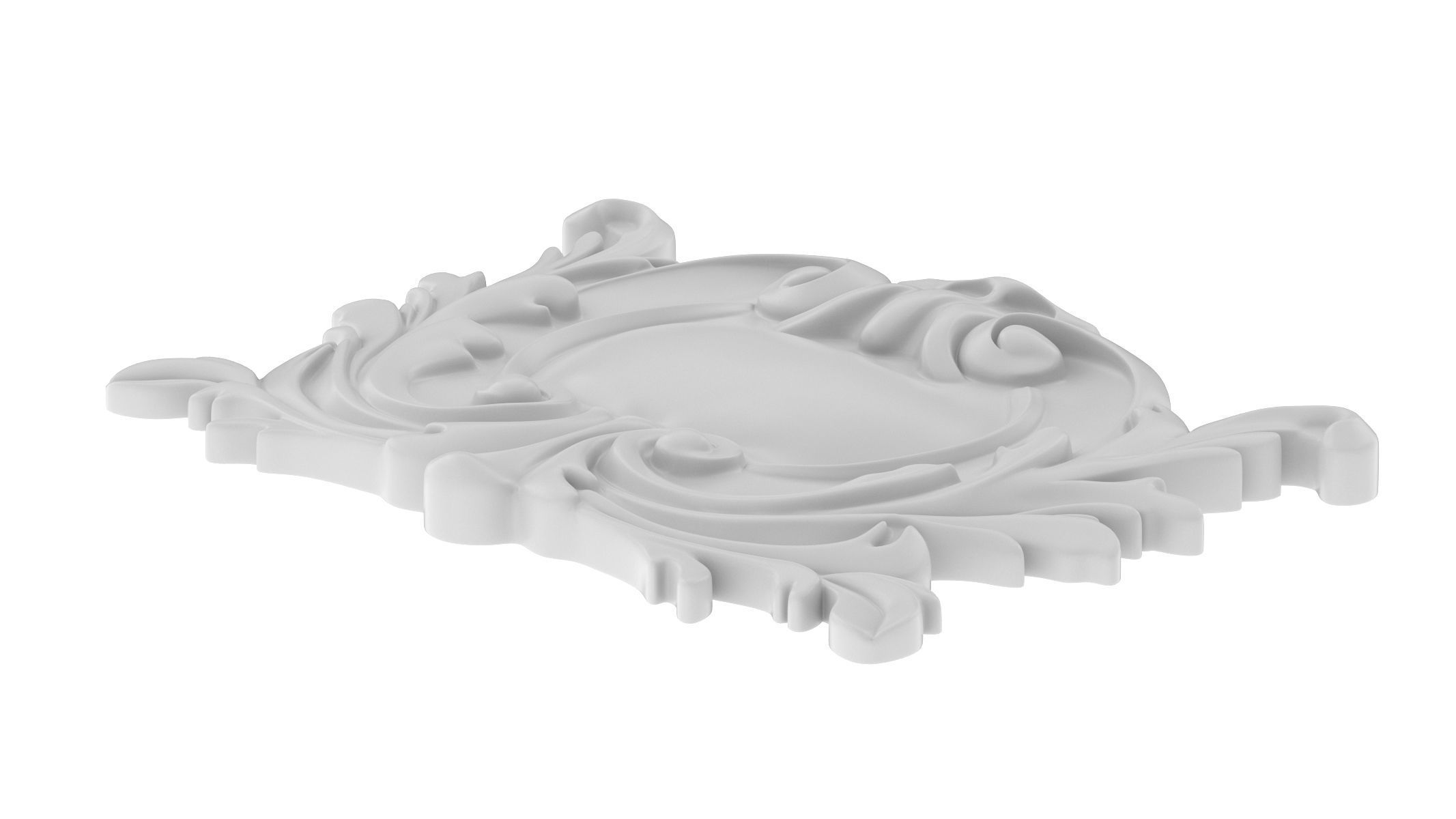 Cartouche Ornament 032 3D model_4