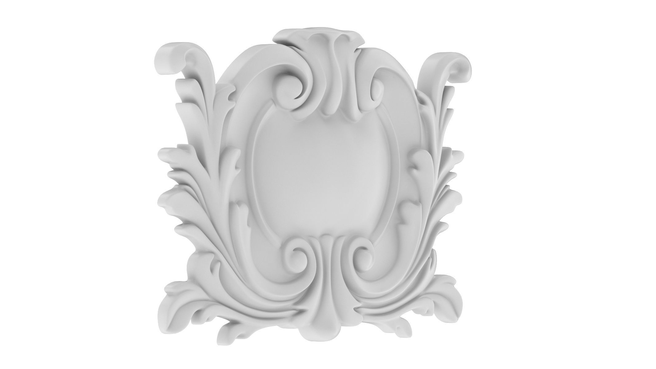 Cartouche Ornament 032 3D model_1