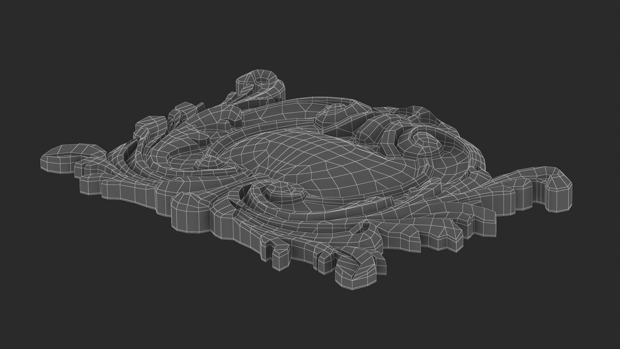 Cartouche Ornament 032 3D model_9