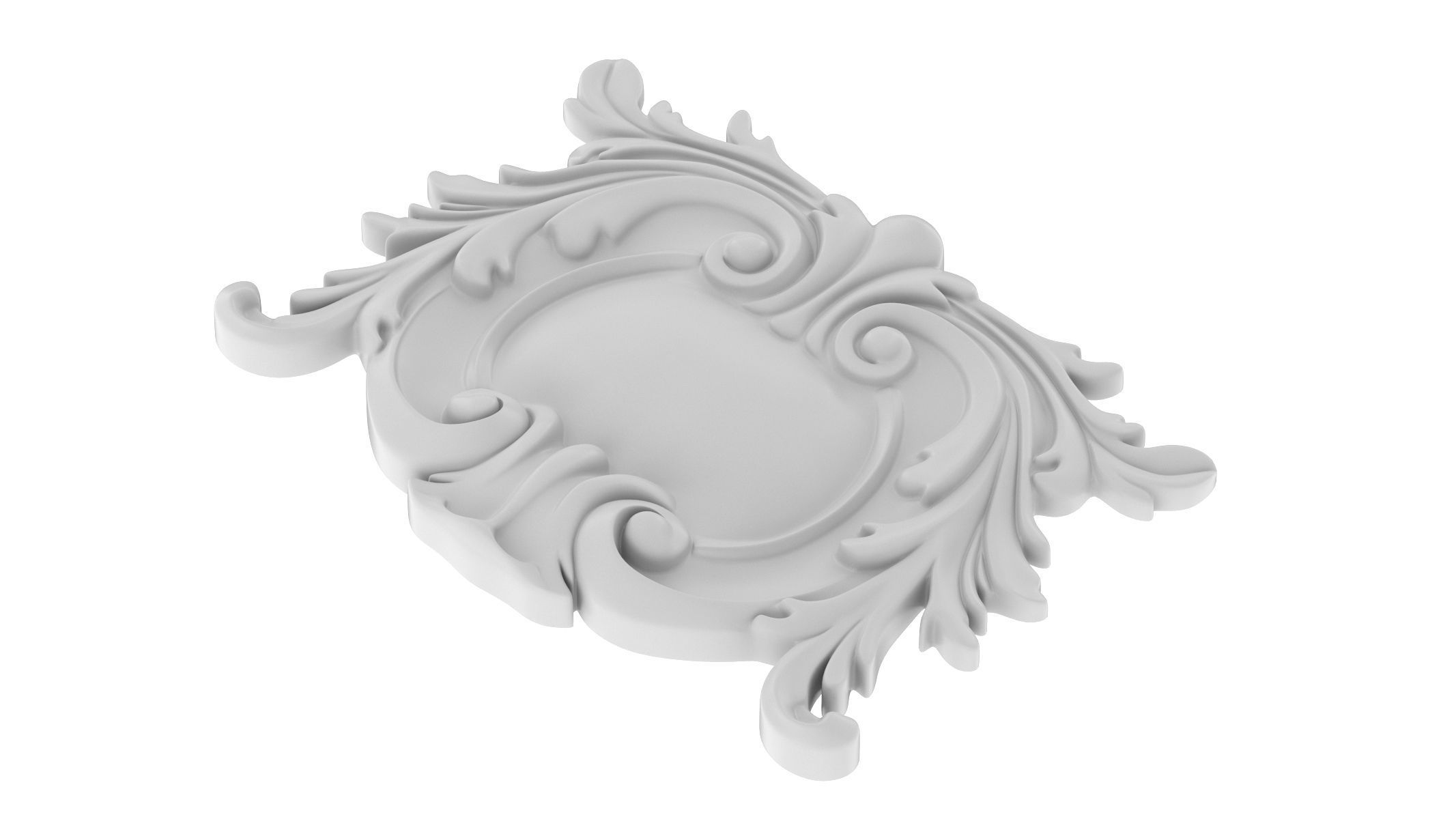 Cartouche Ornament 032 3D model_3