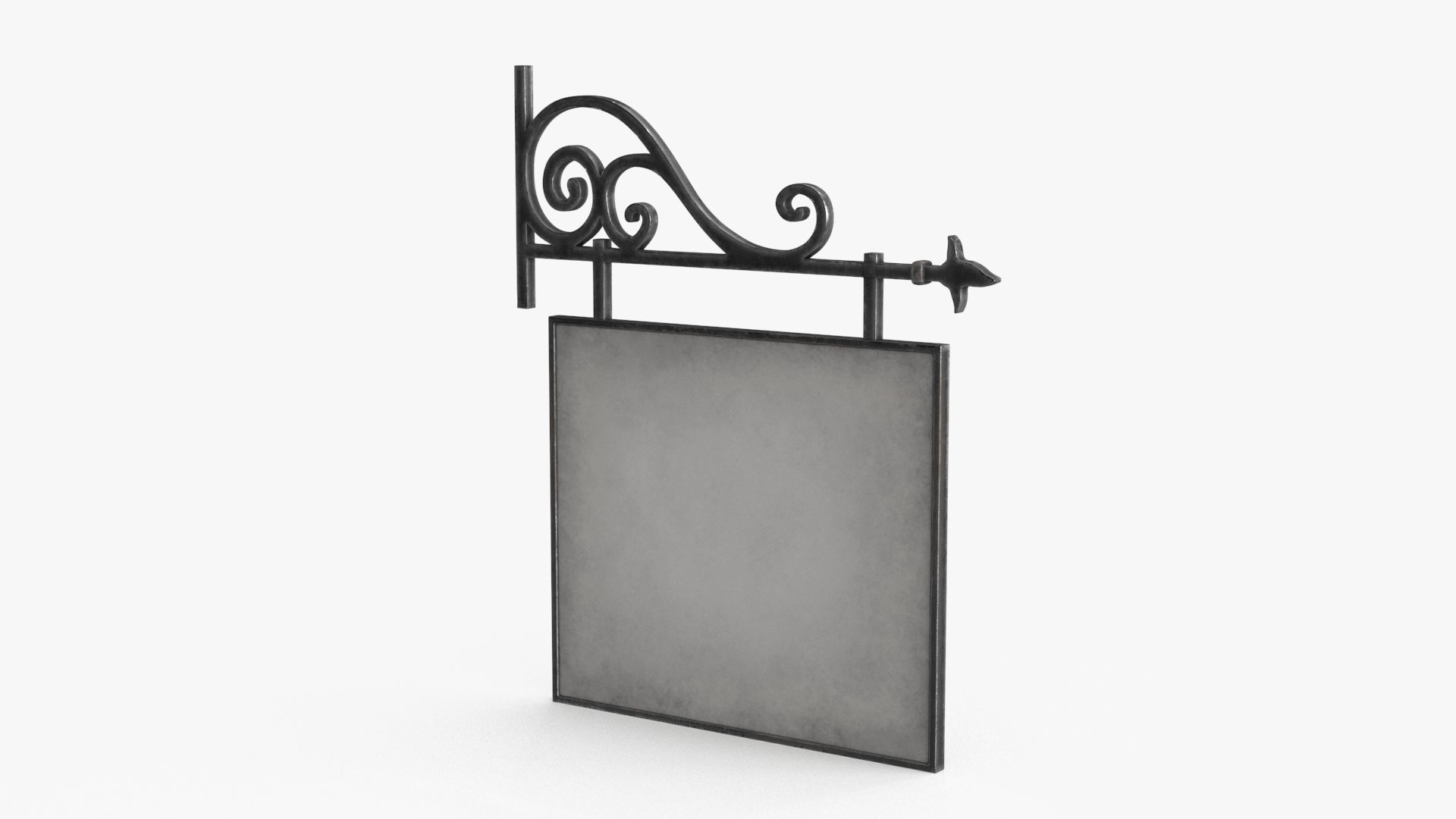 Street Signboard Low-poly 3D model_10