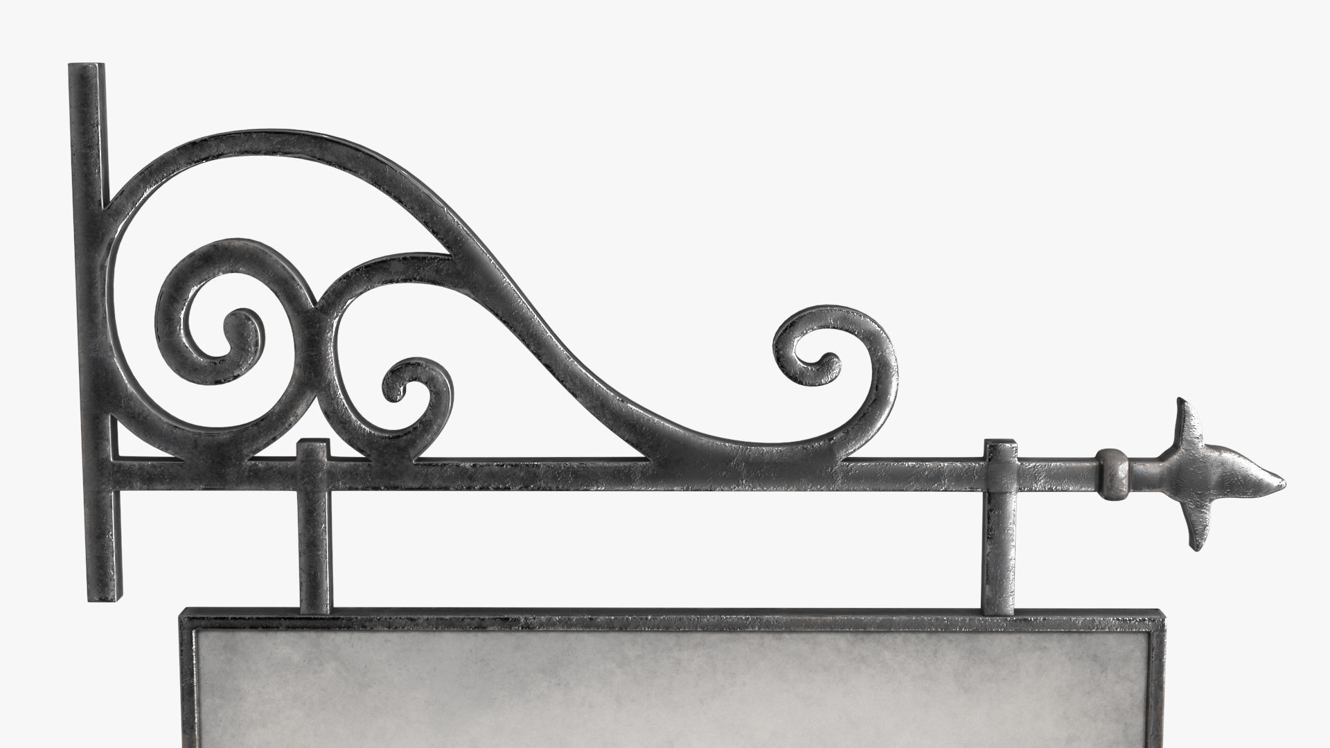 Street Signboard Low-poly 3D model_3