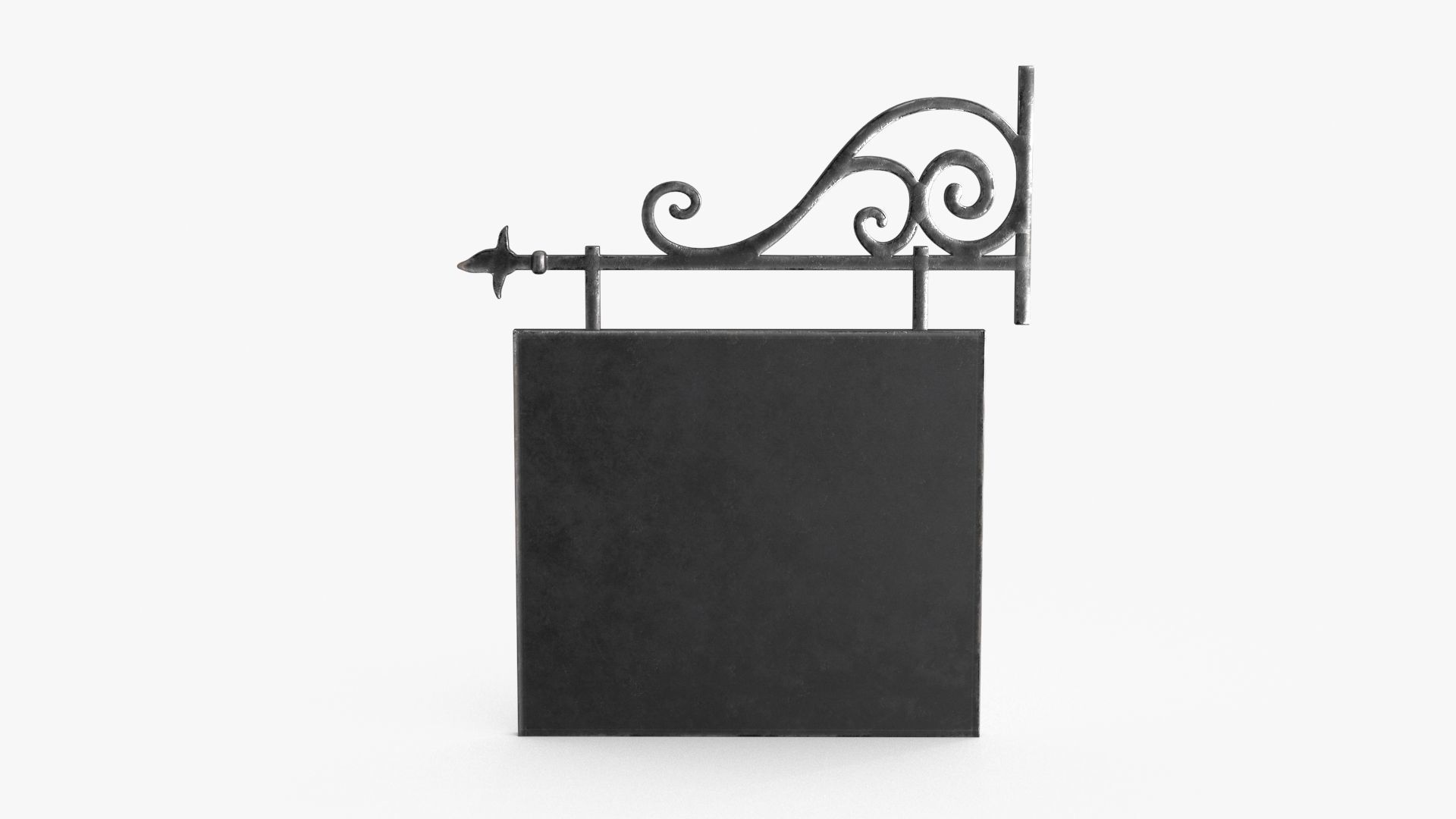 Street Signboard Low-poly 3D model_8