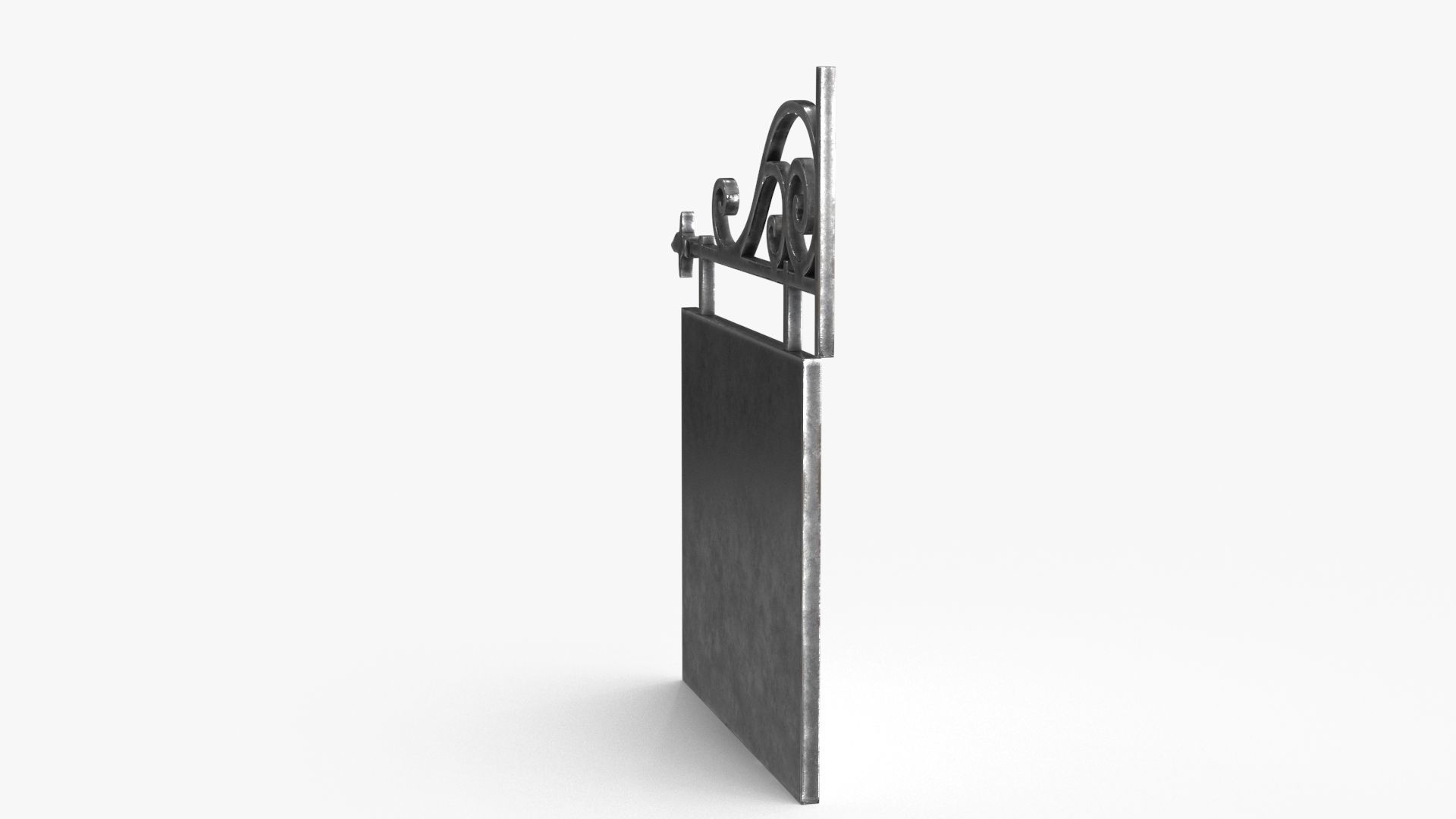 Street Signboard Low-poly 3D model_7