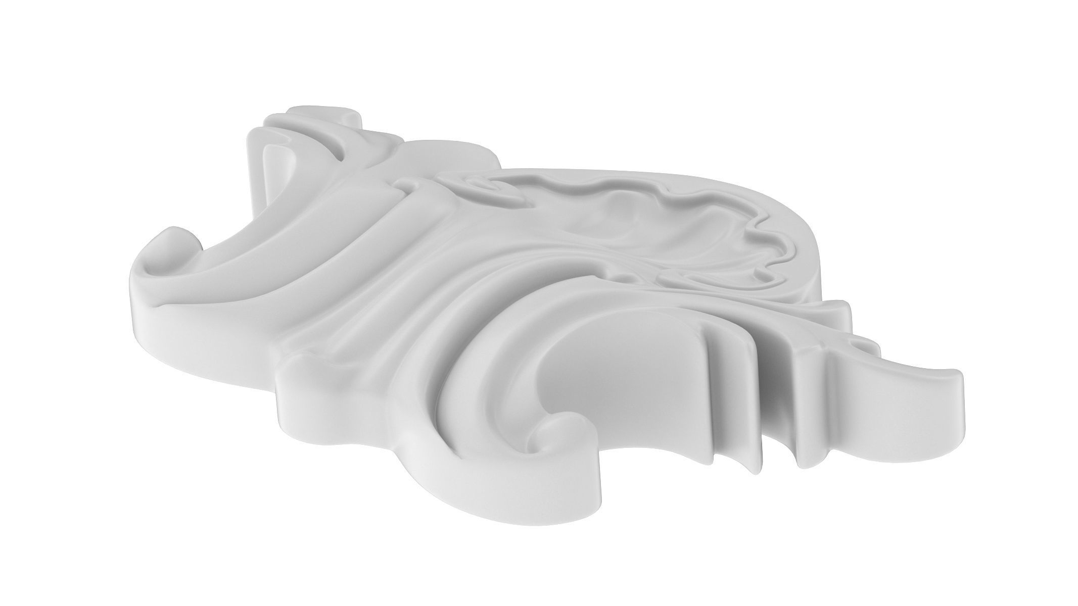 Cartouche Ornament 034 3D model_4