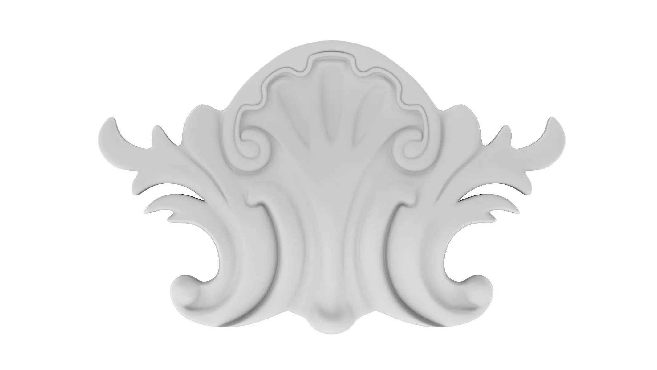 Cartouche Ornament 034 3D model_0