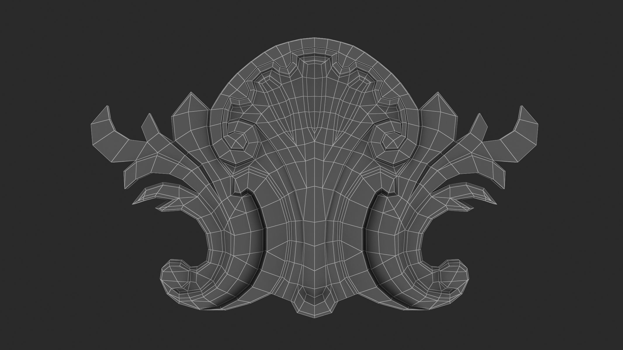 Cartouche Ornament 034 3D model_5