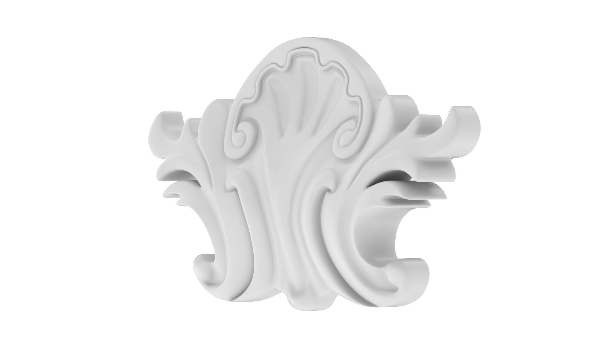 Cartouche Ornament 034 3D model_2