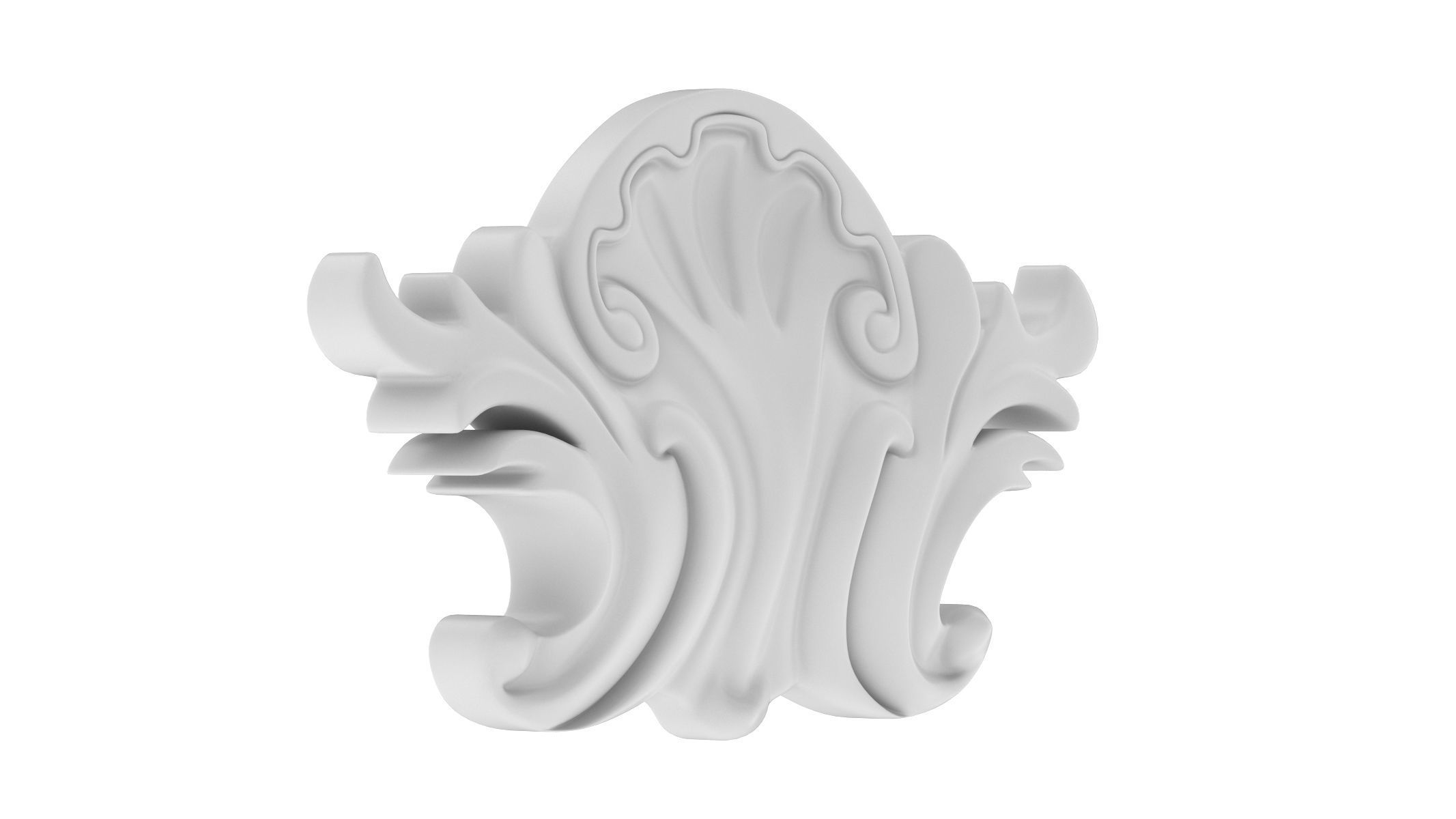 Cartouche Ornament 034 3D model_1