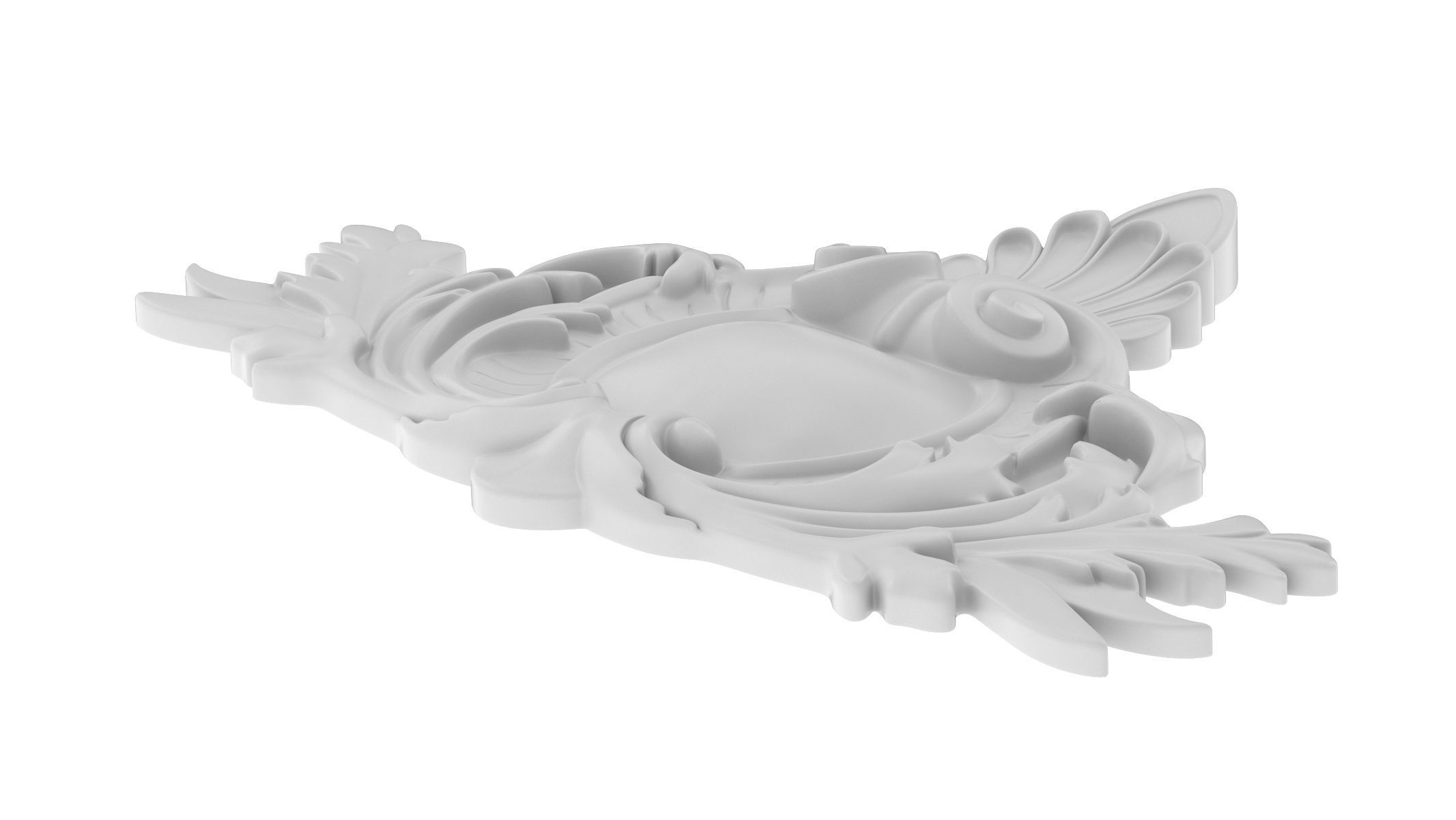 Cartouche Ornament 035 3D model_4
