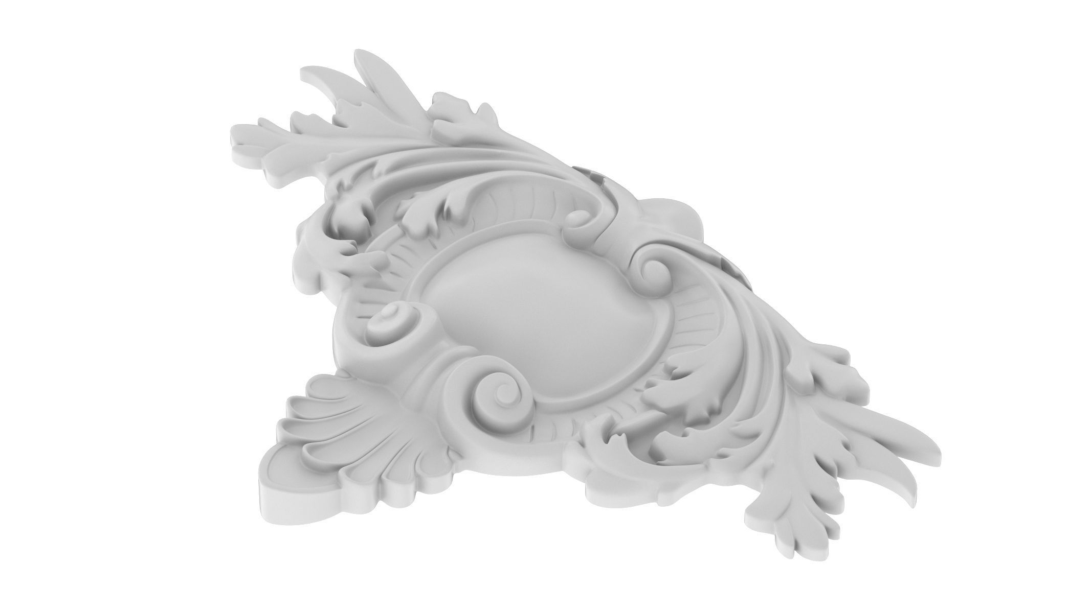 Cartouche Ornament 035 3D model_3