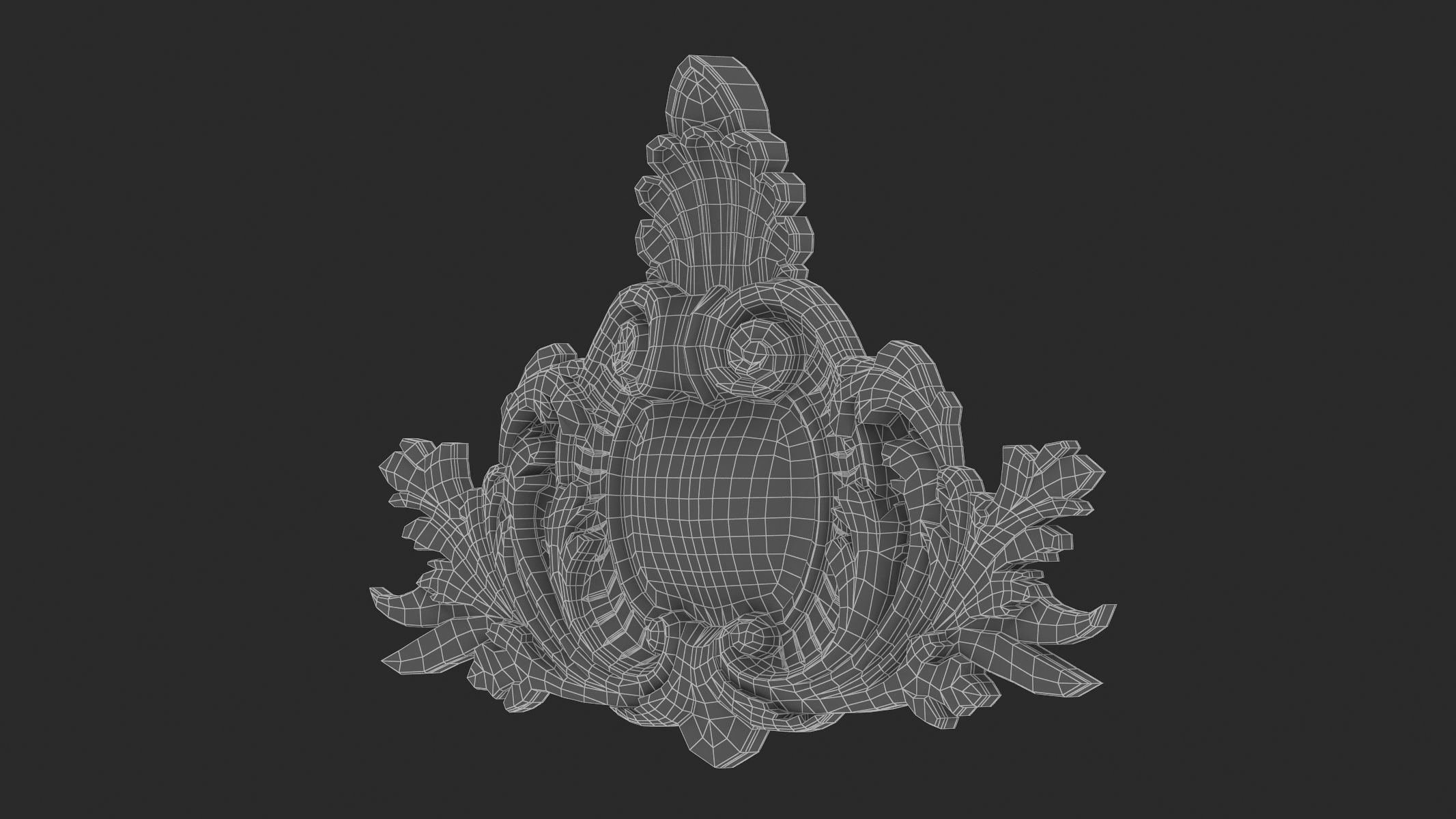 Cartouche Ornament 035 3D model_7