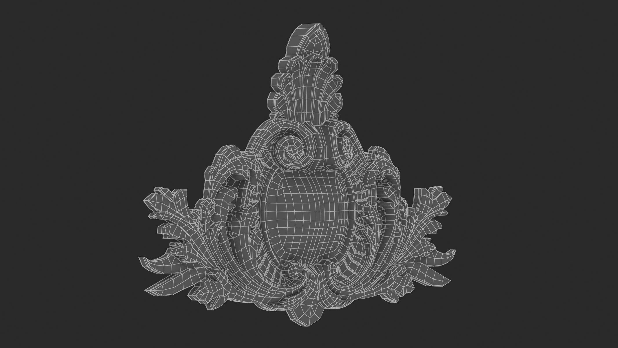 Cartouche Ornament 035 3D model_6