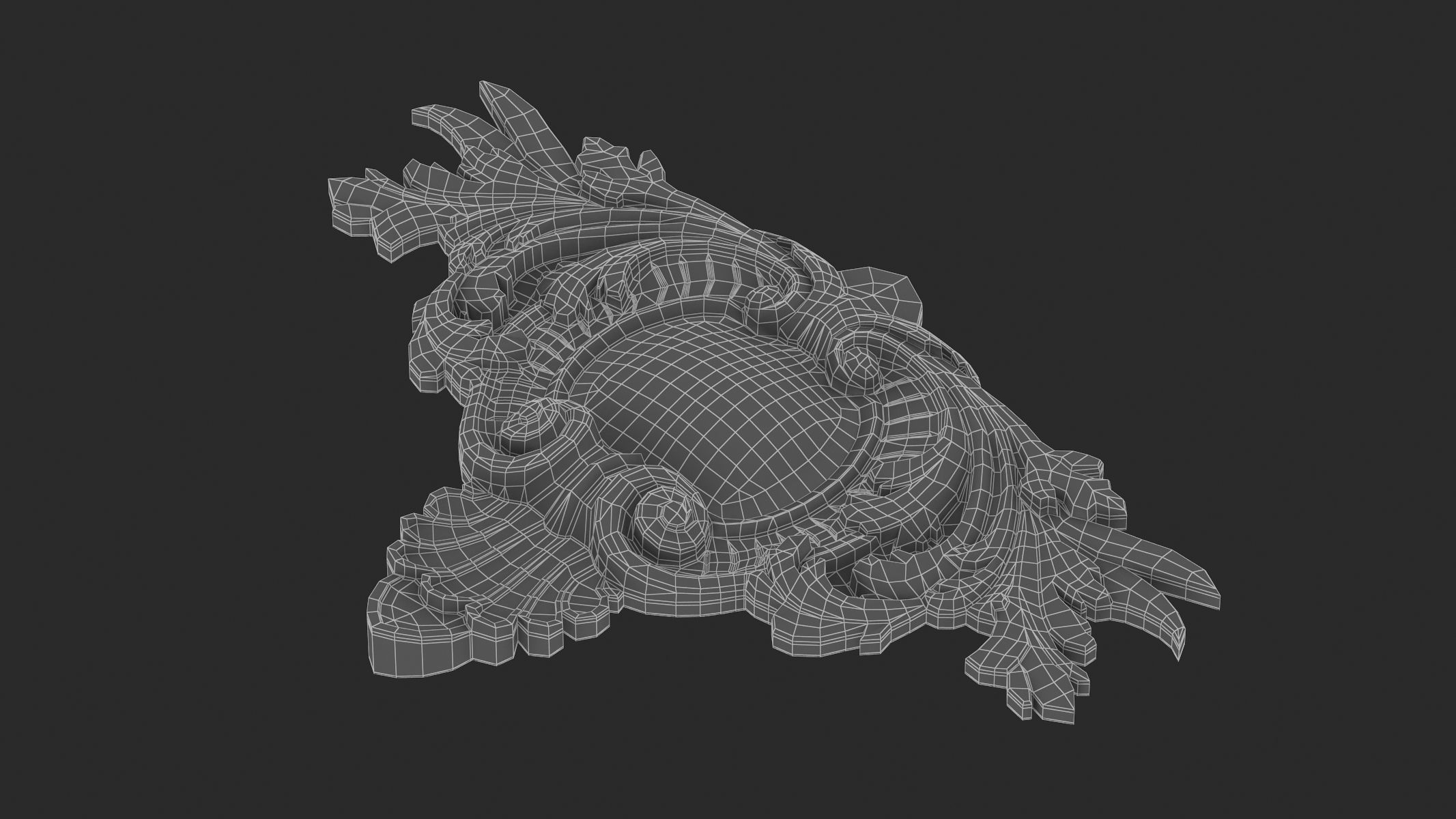 Cartouche Ornament 035 3D model_8