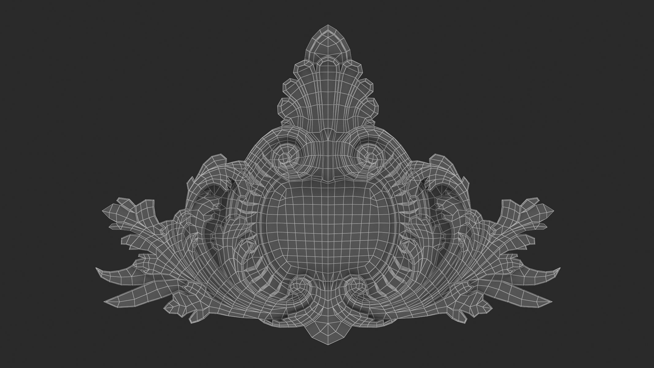 Cartouche Ornament 035 3D model_5