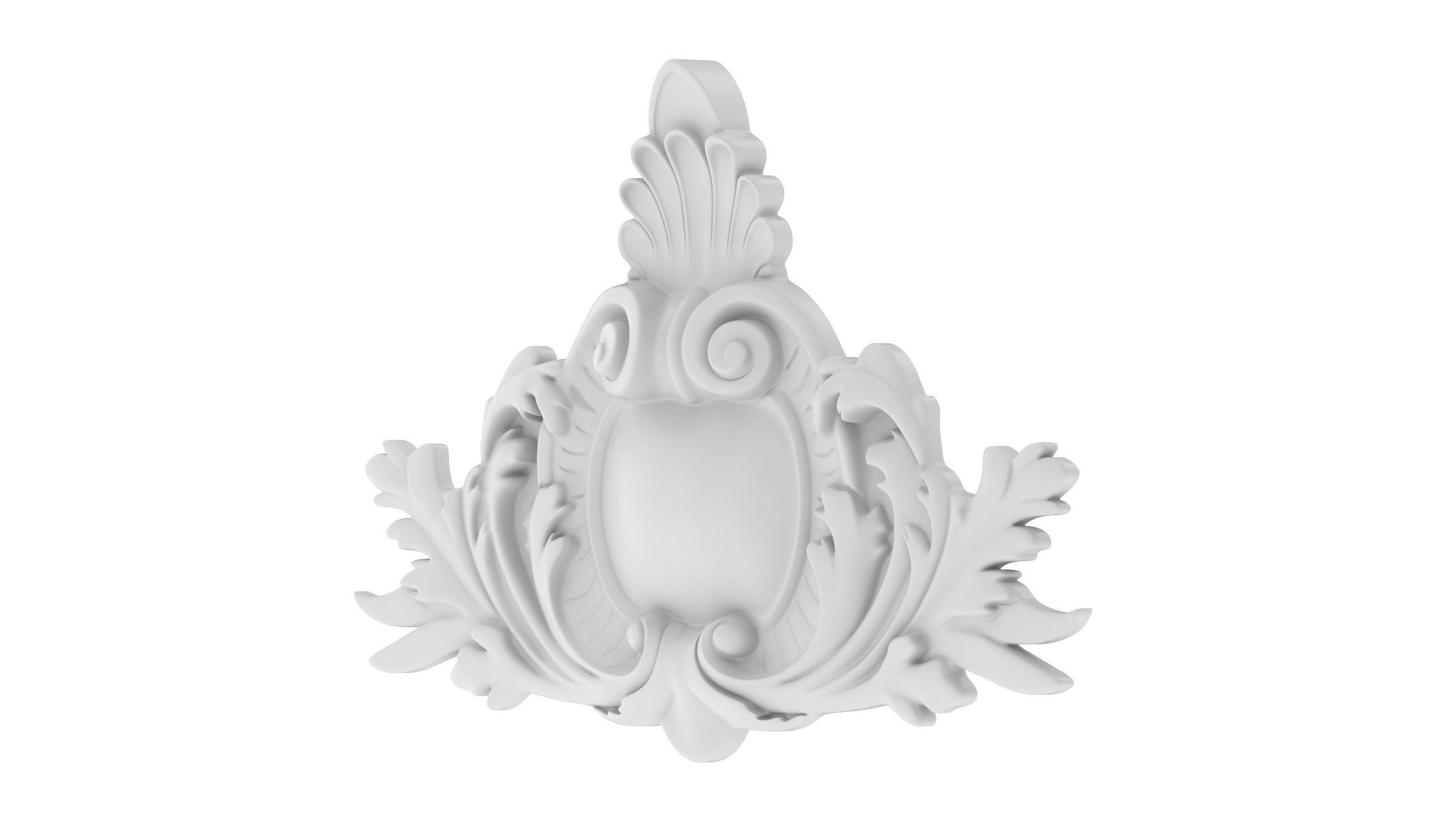 Cartouche Ornament 035 3D model_2