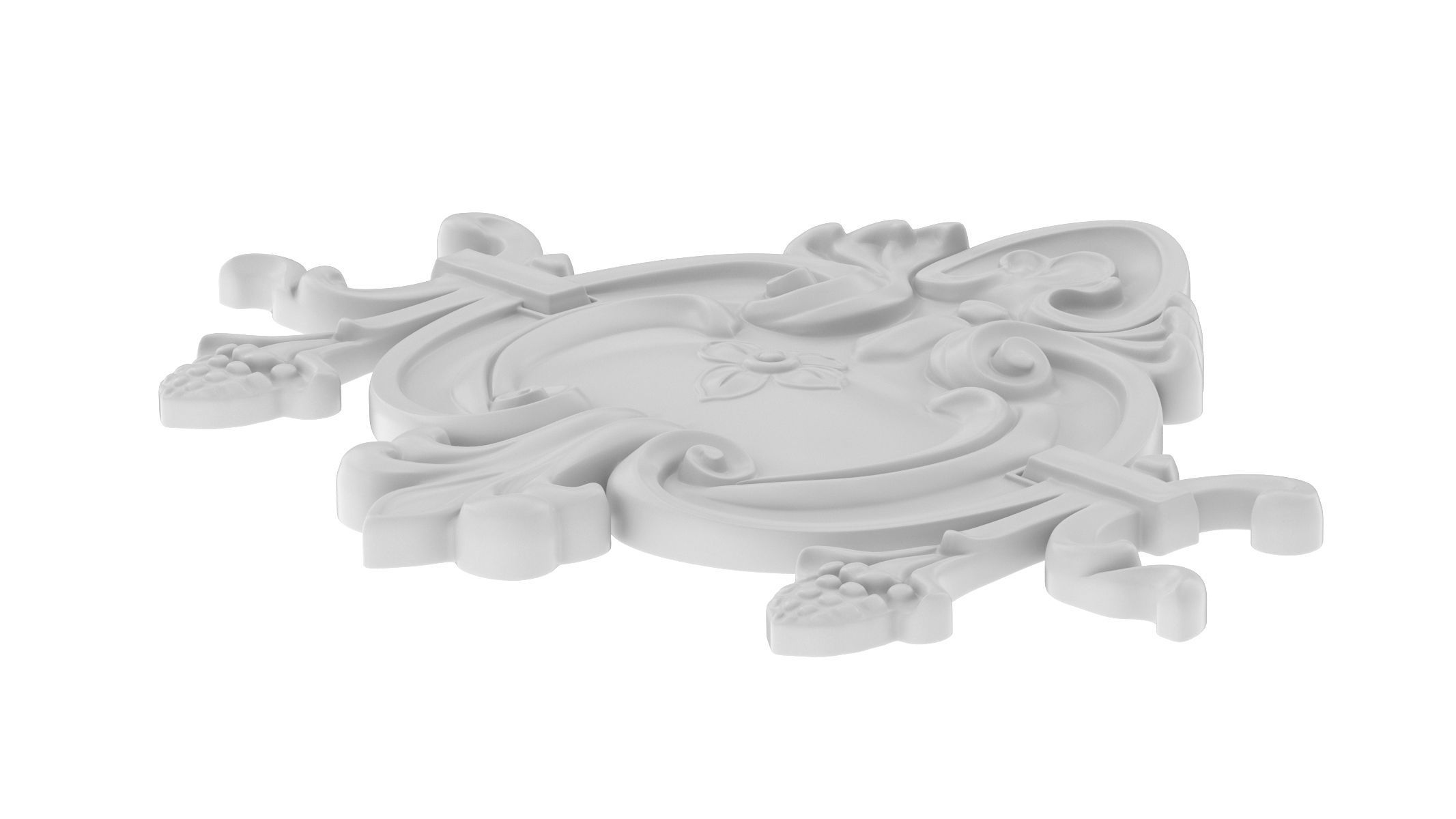 Cartouche Ornament 040 3D model_4